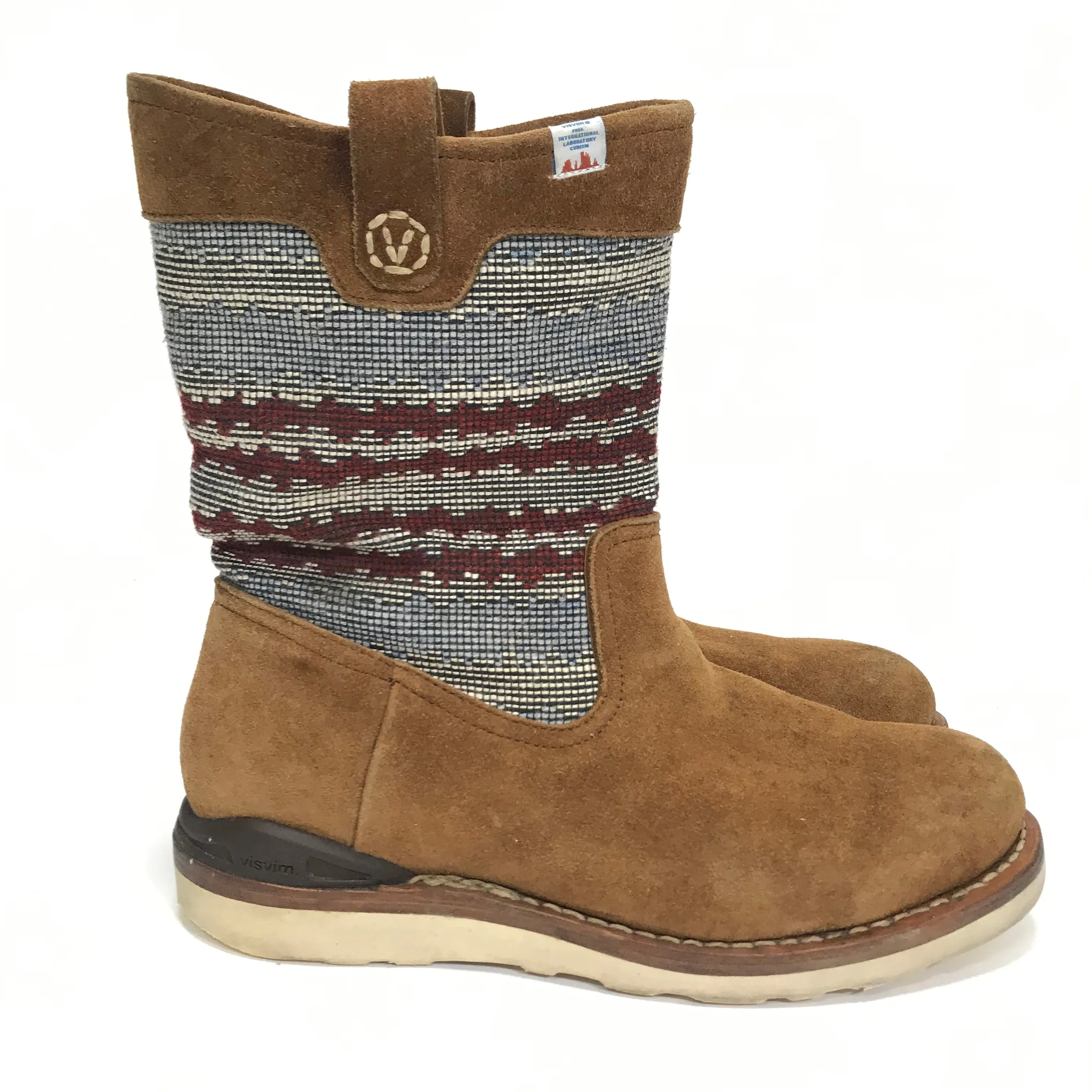 [10] Visvim 11SS Wabanaki Boots Folk Blanket Brown