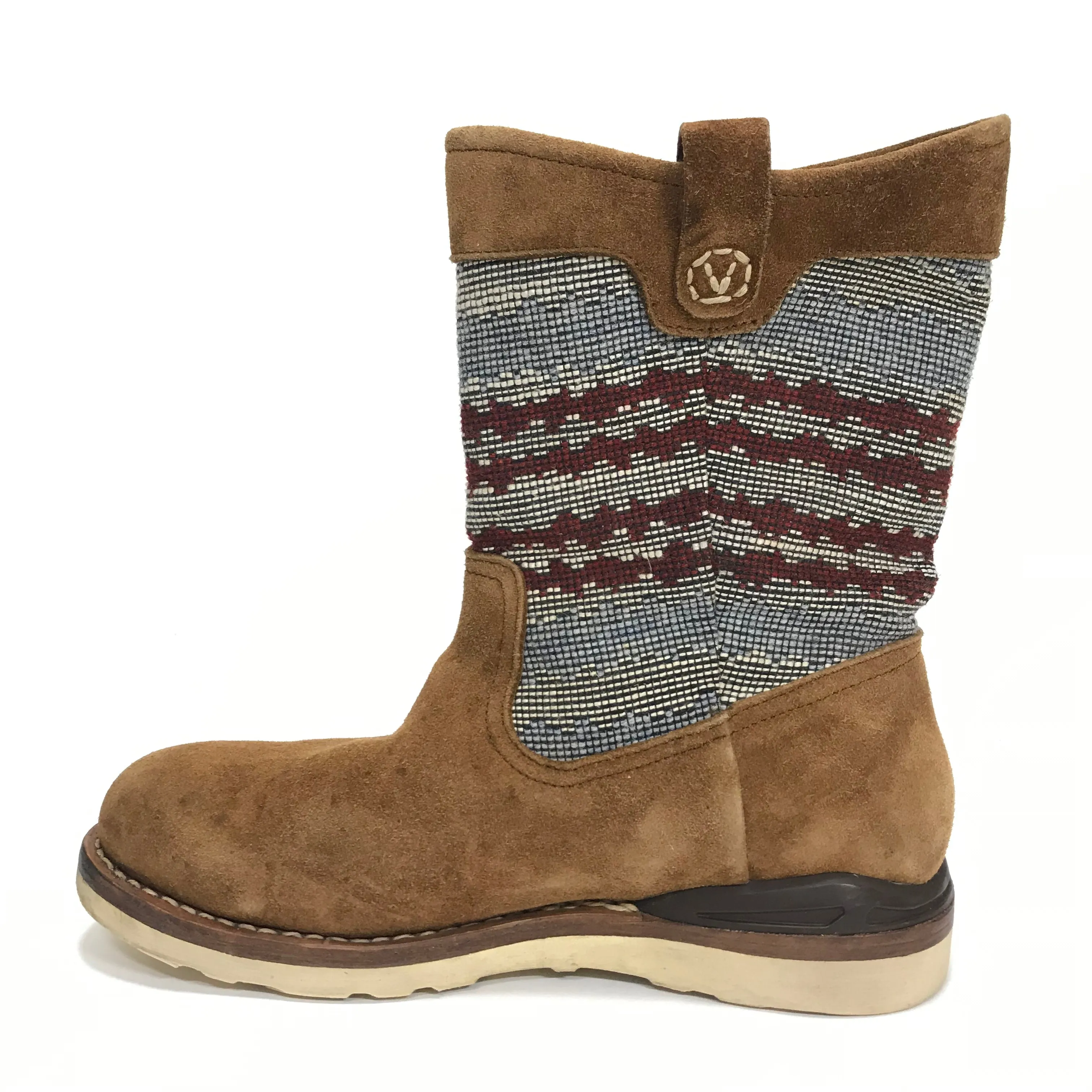 [10] Visvim 11SS Wabanaki Boots Folk Blanket Brown