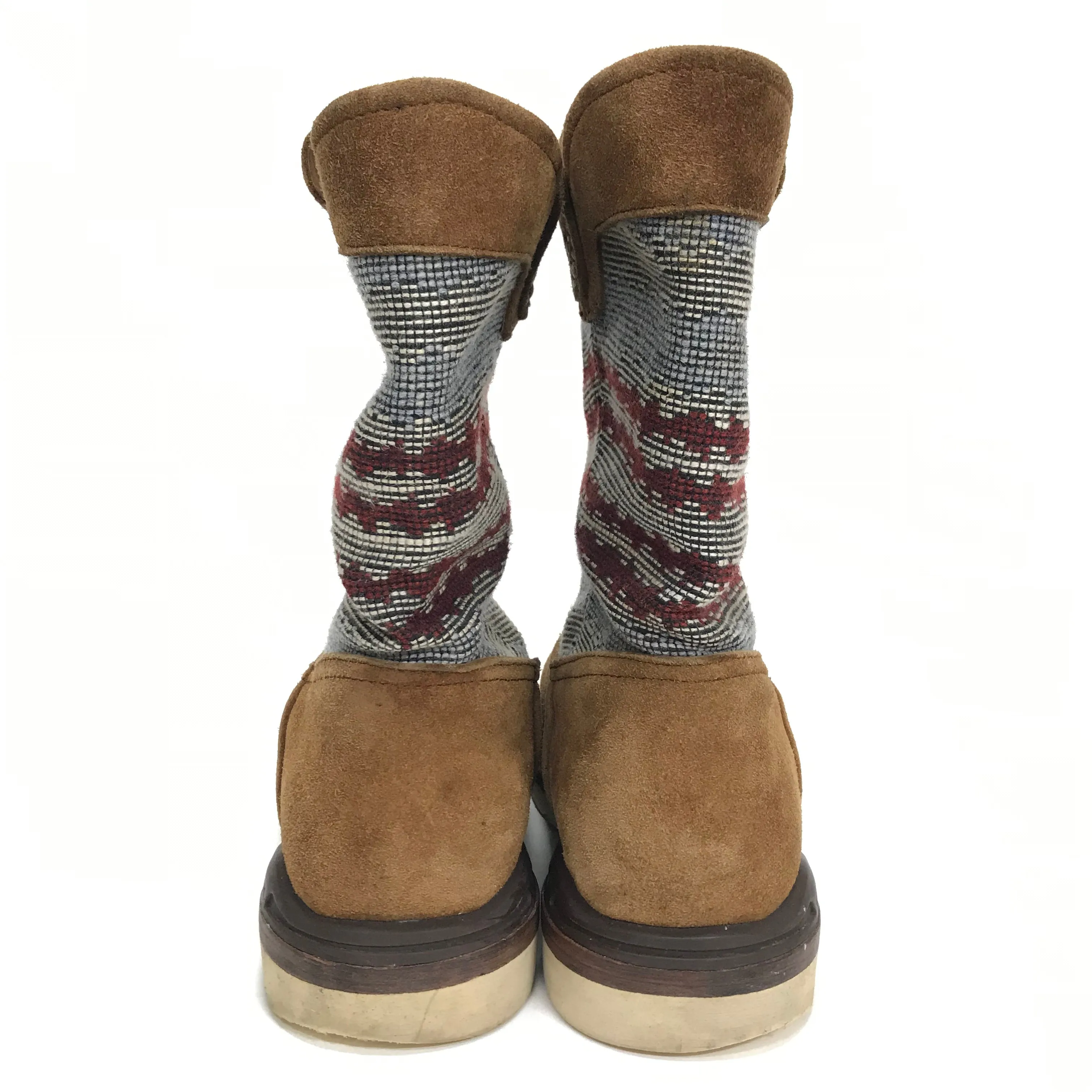 [10] Visvim 11SS Wabanaki Boots Folk Blanket Brown