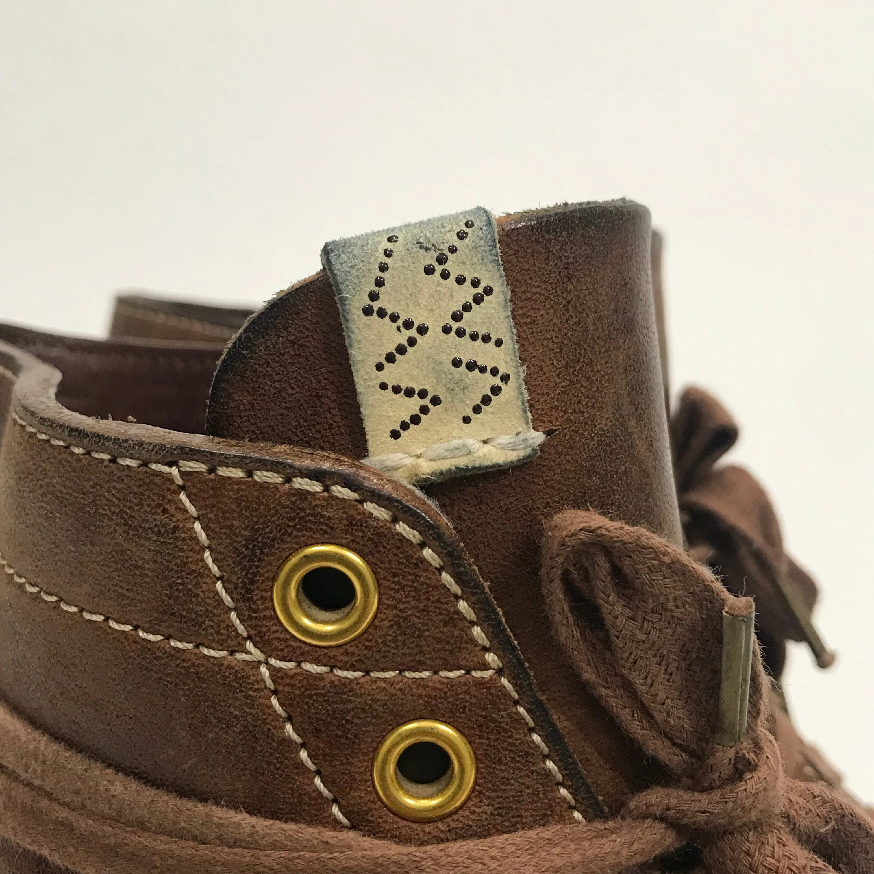 [10] Visvim 18AW Brigadier Boots Mid Folk Leather Brown