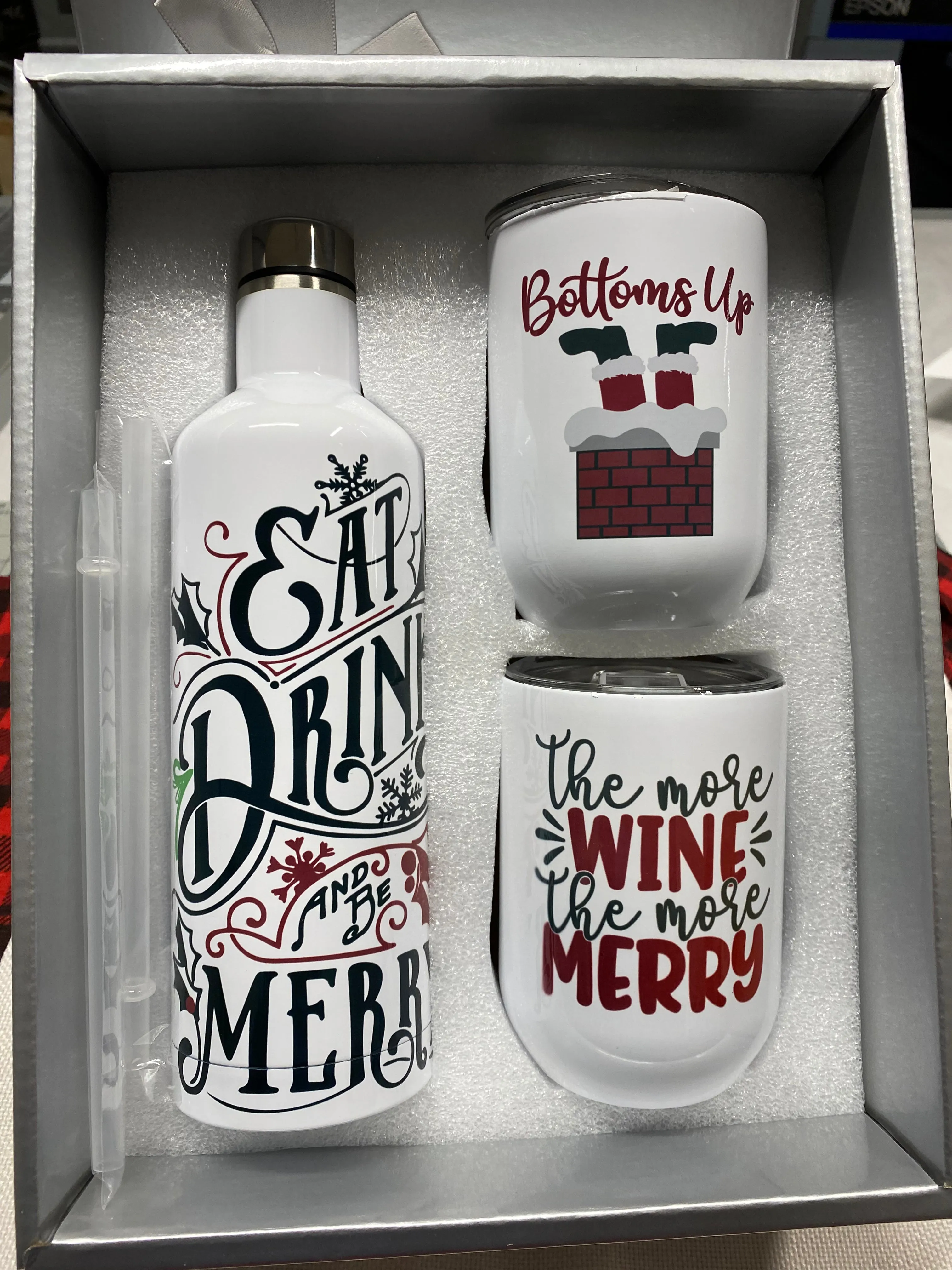 3 Piece Wine Tumbler Gift Set