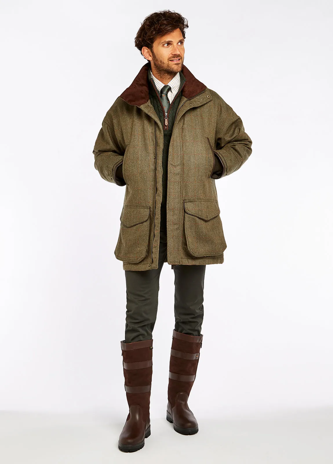 40% OFF DUBARRY Ballinturbet Shooting Jacket - Mens Tweed - Cedar - Size: MEDIUM
