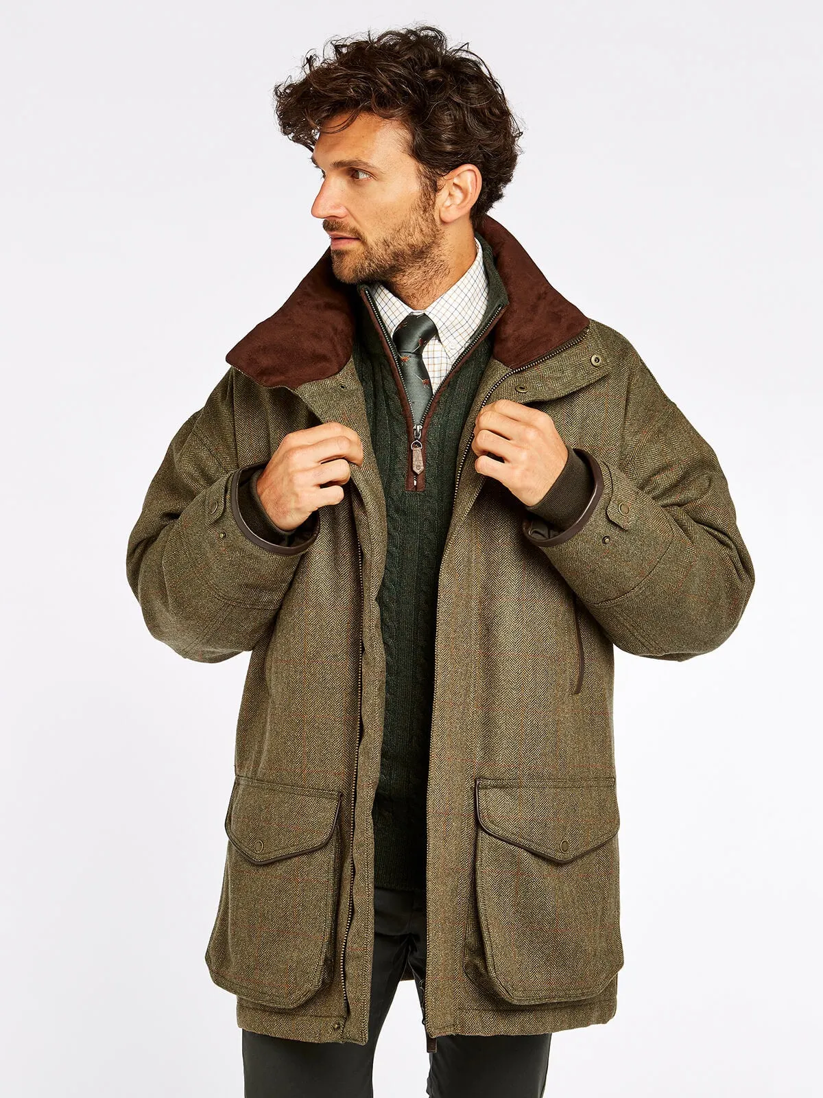 40% OFF DUBARRY Ballinturbet Shooting Jacket - Mens Tweed - Cedar - Size: MEDIUM