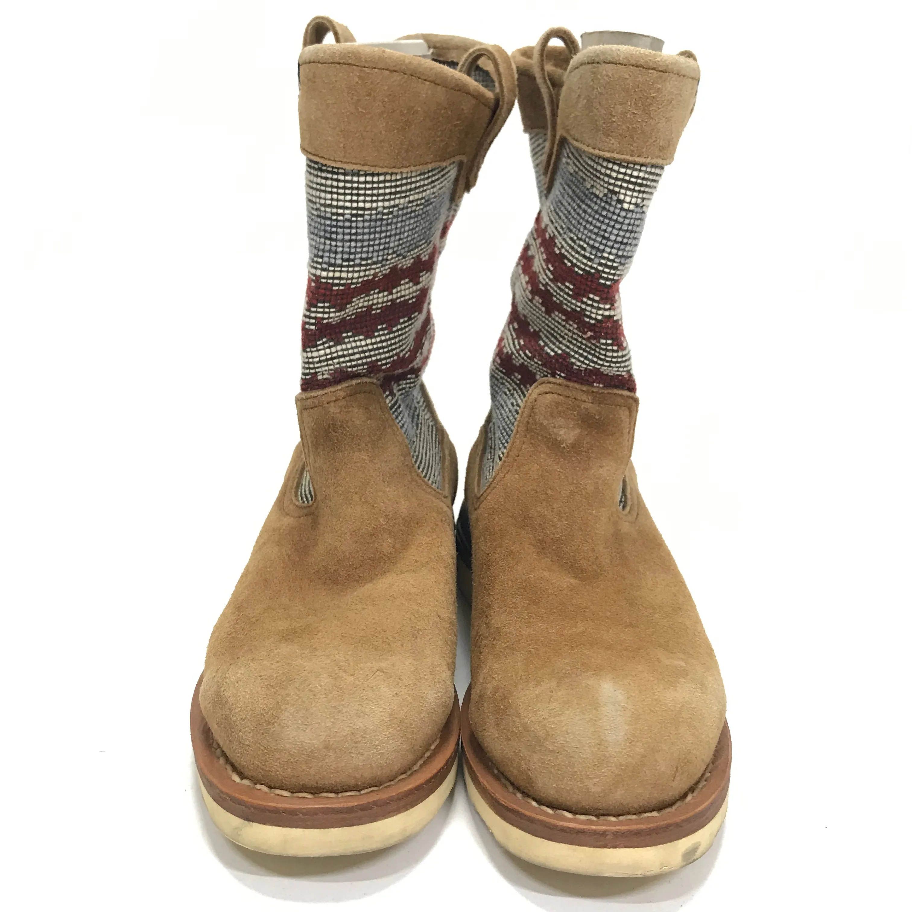 [8] Visvim 11SS Wabanaki Boots Folk Blanket Brown
