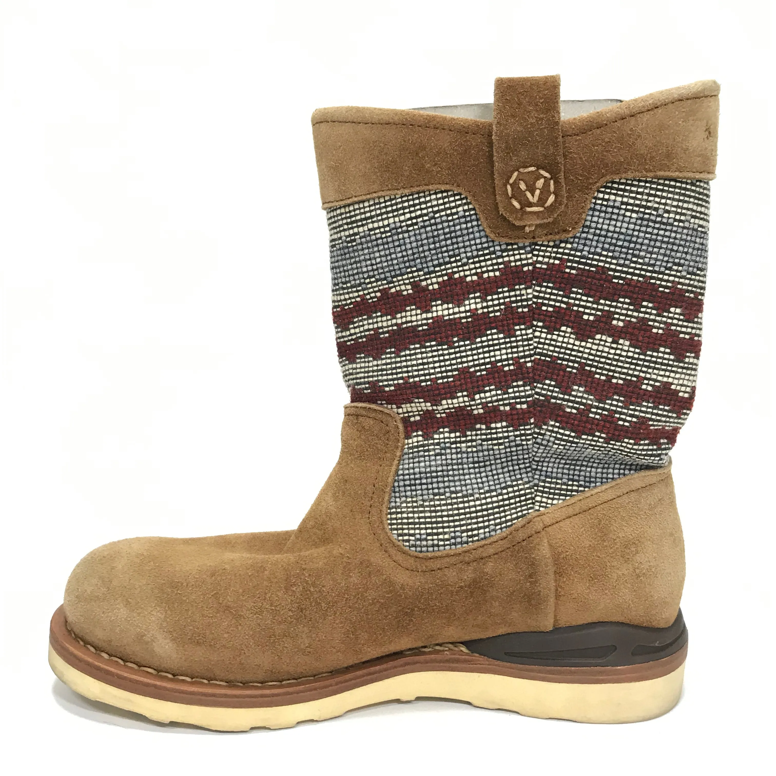 [8] Visvim 11SS Wabanaki Boots Folk Blanket Brown