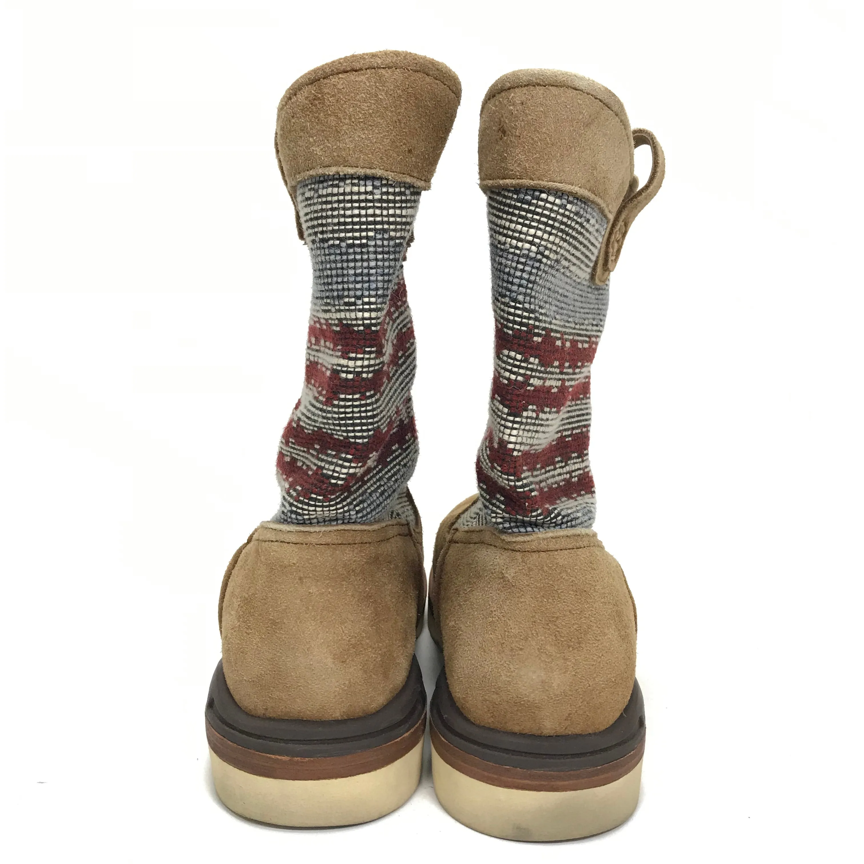 [8] Visvim 11SS Wabanaki Boots Folk Blanket Brown