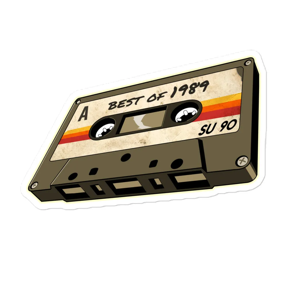 89 - Best of 1989 - Retro Cassette Tape Vinyl Decal stickers