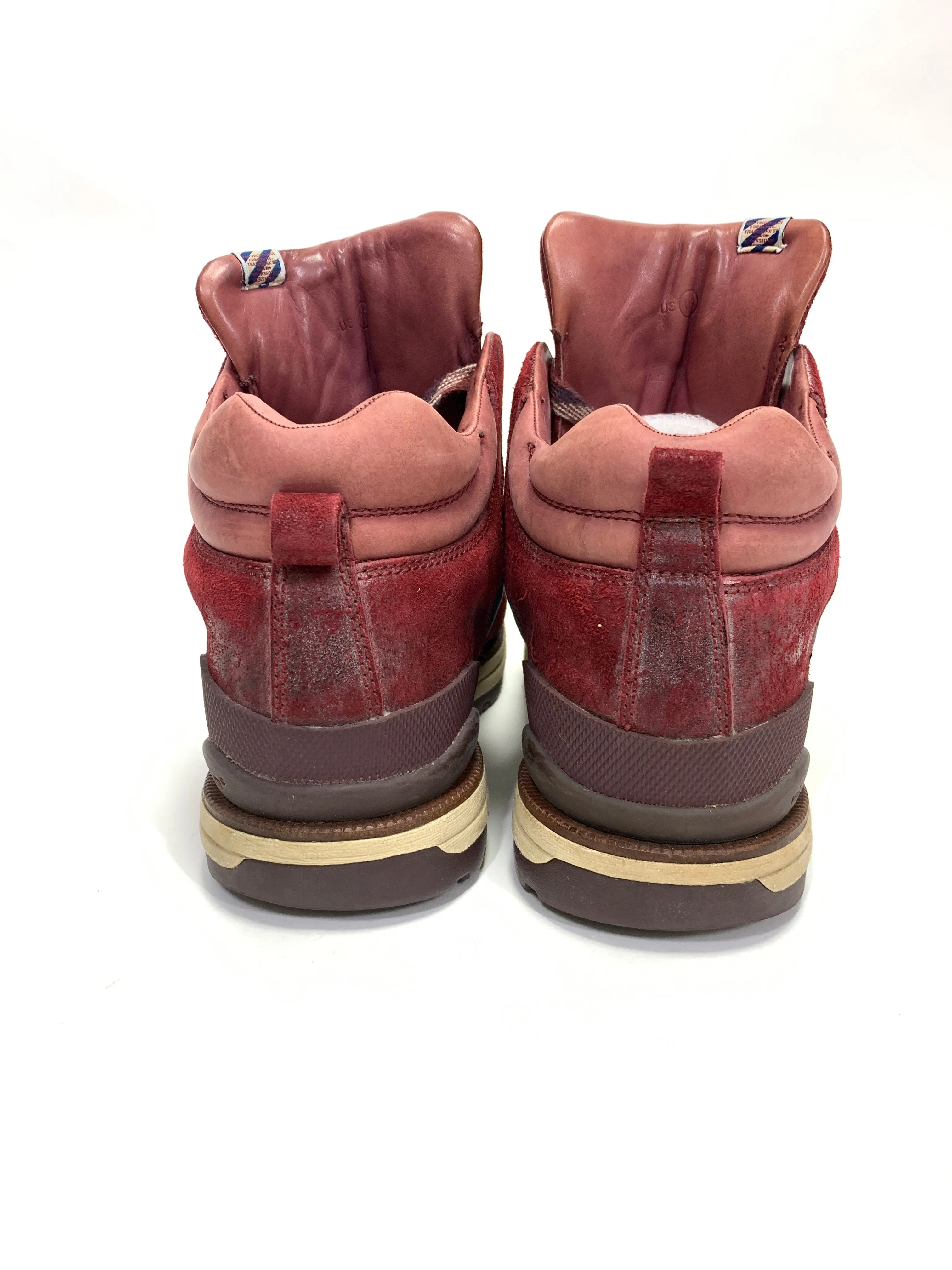 [9] Visvim Serra Boots (Denim) Burgundy