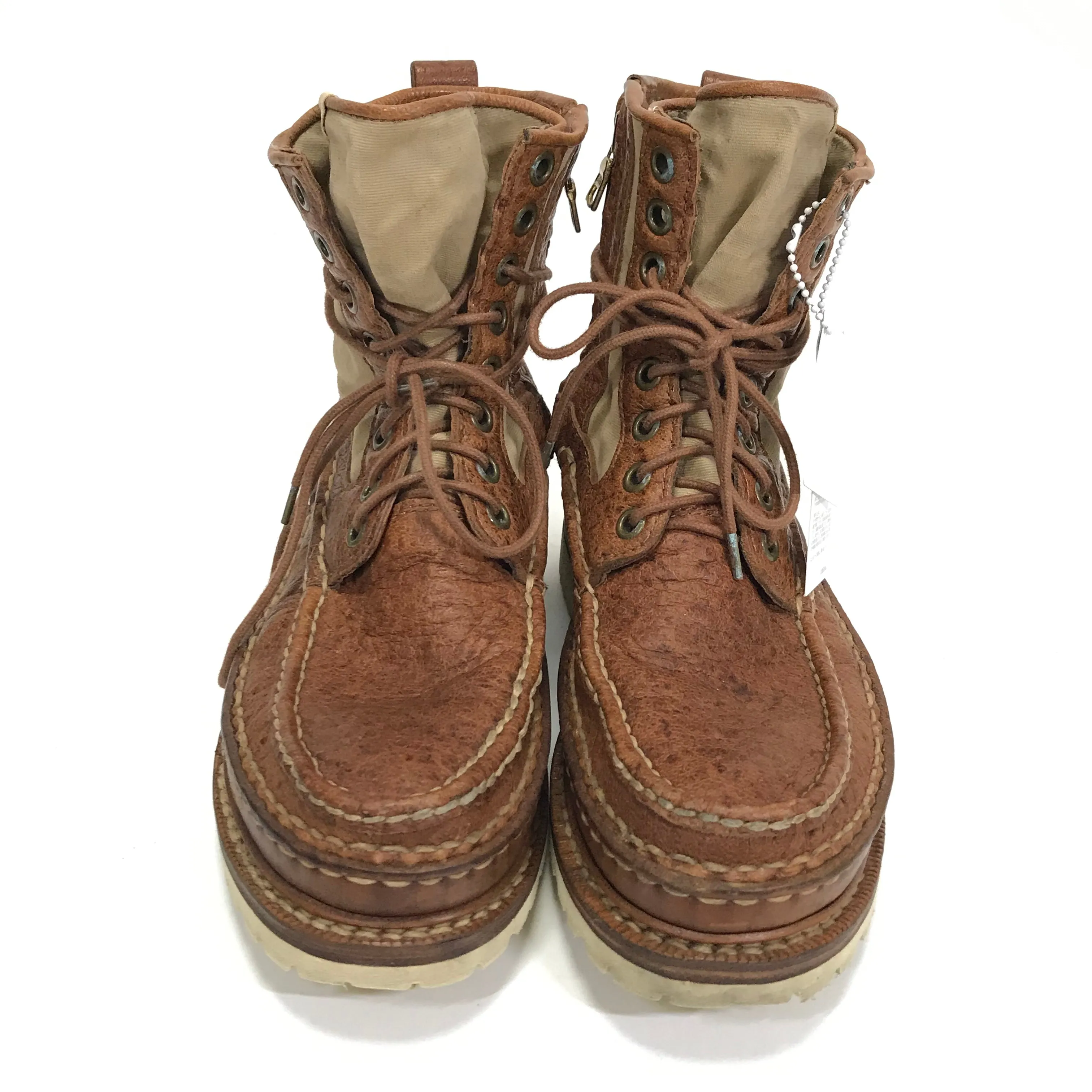 [9.5] Visvim Grizzly Boots Mid Folk Brown