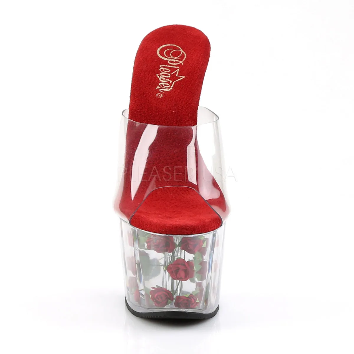 ADORE-701FL  Clear/Red Flowers