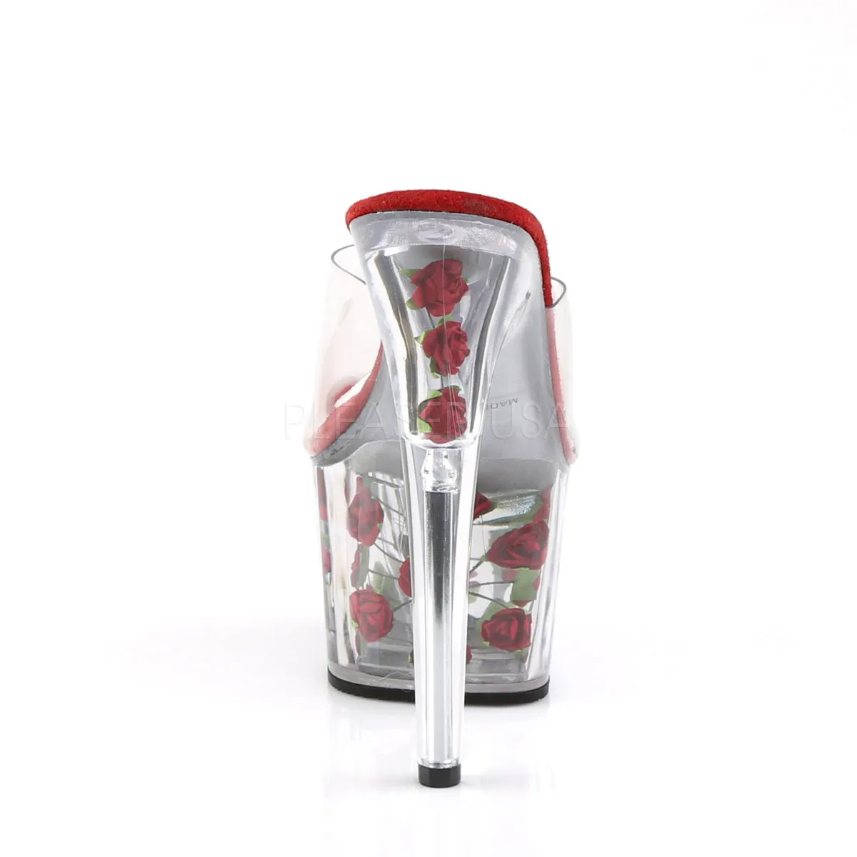 ADORE-701FL  Clear/Red Flowers