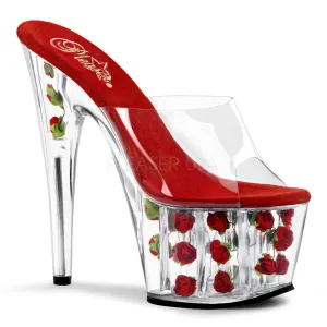 ADORE-701FL  Clear/Red Flowers