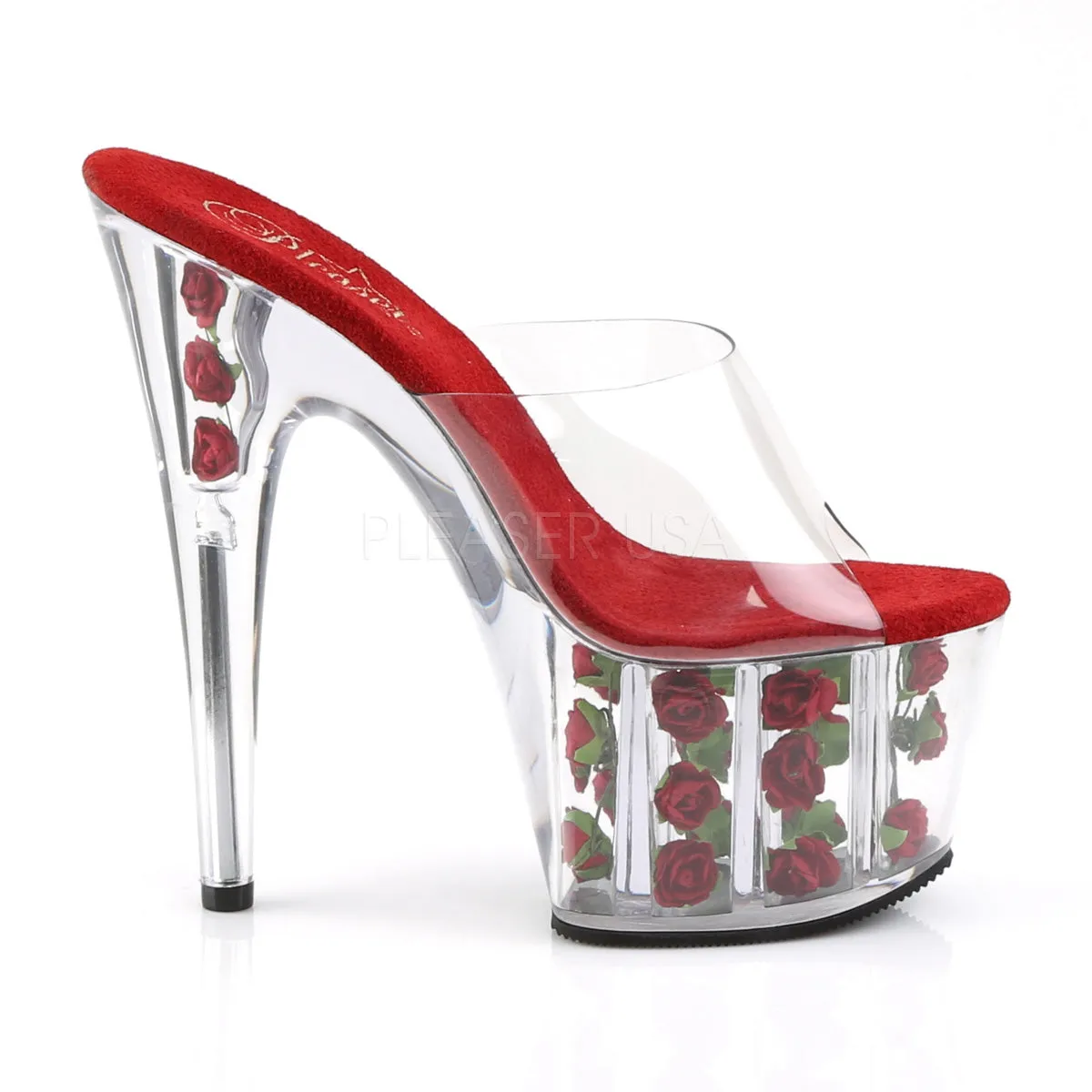 ADORE-701FL  Clear/Red Flowers