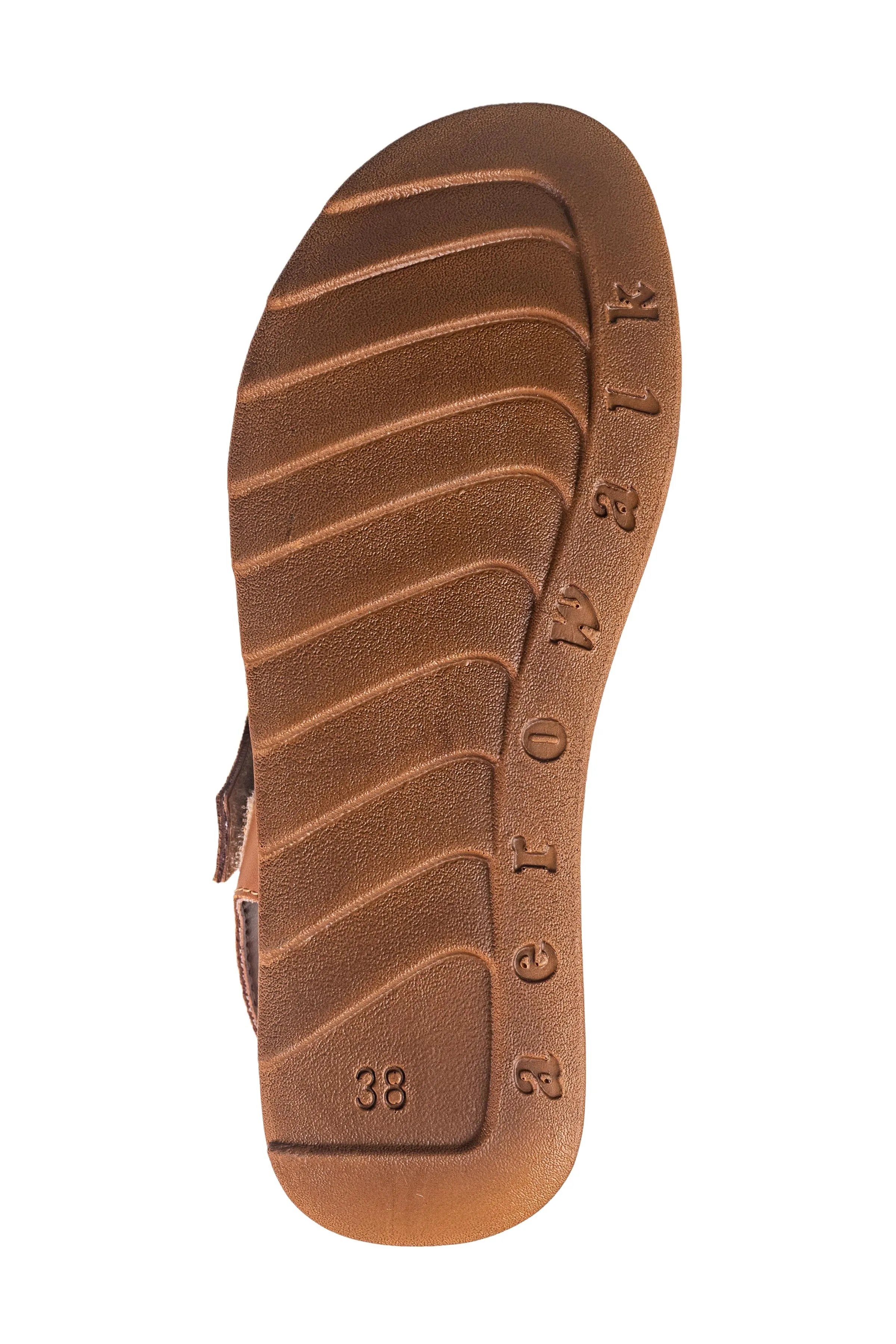 Aerowalk Ladies Tan Sandal PU