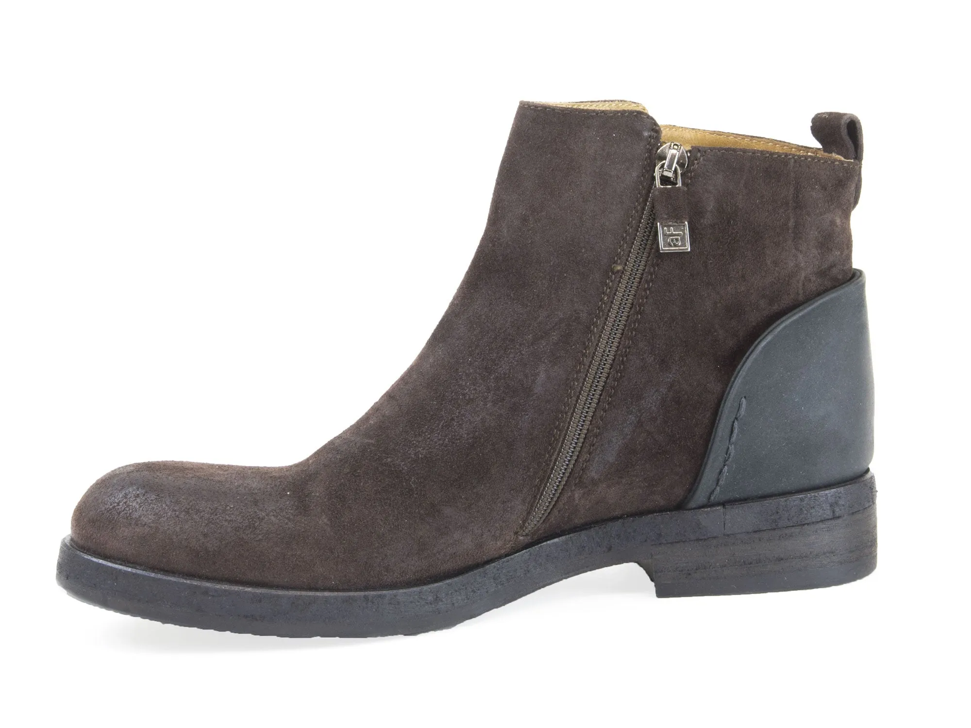 ALBERTO FERMANI Women's Brown Suede Sossano Ankle Boots Floor Model