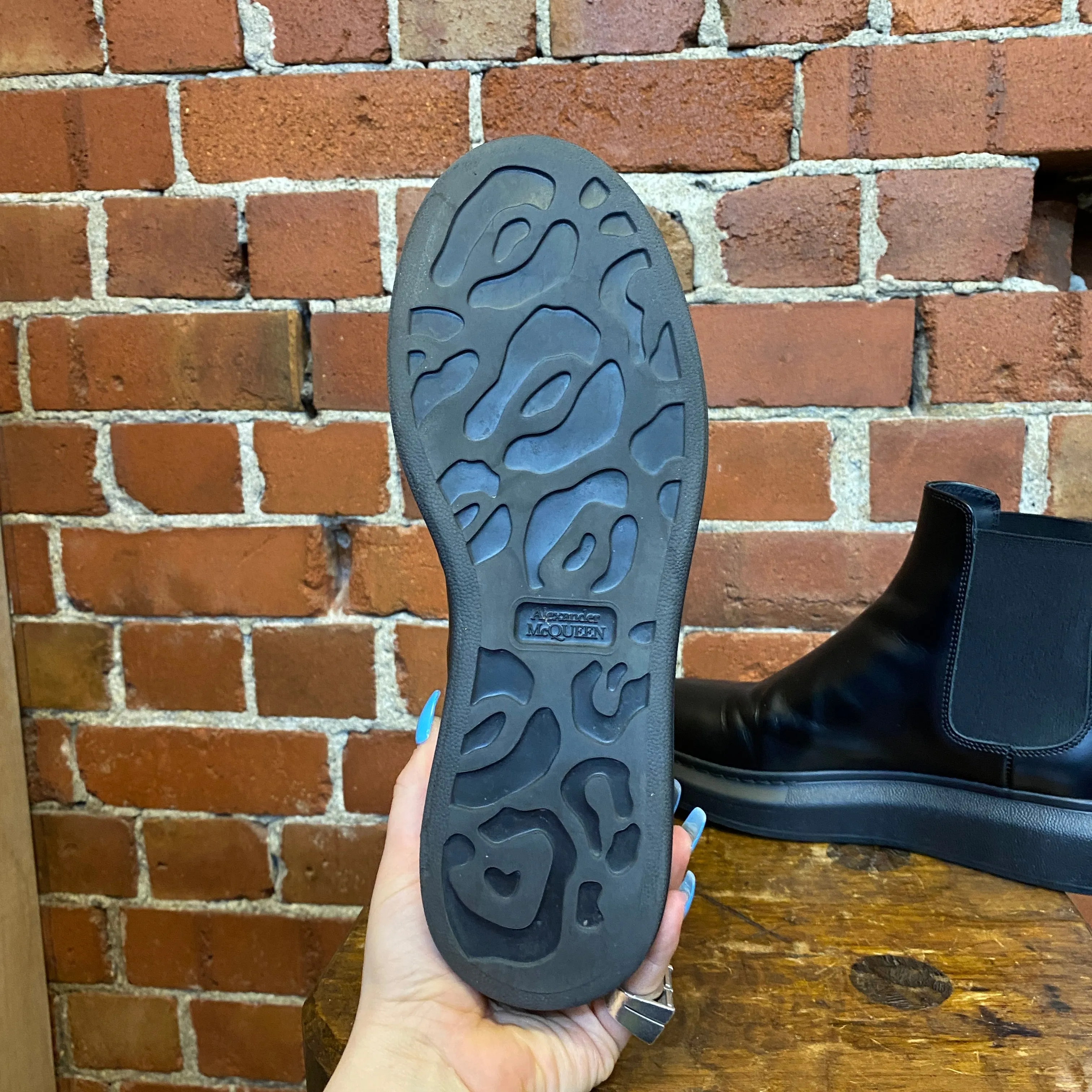 ALEXANDER MCQUEEN leather boots