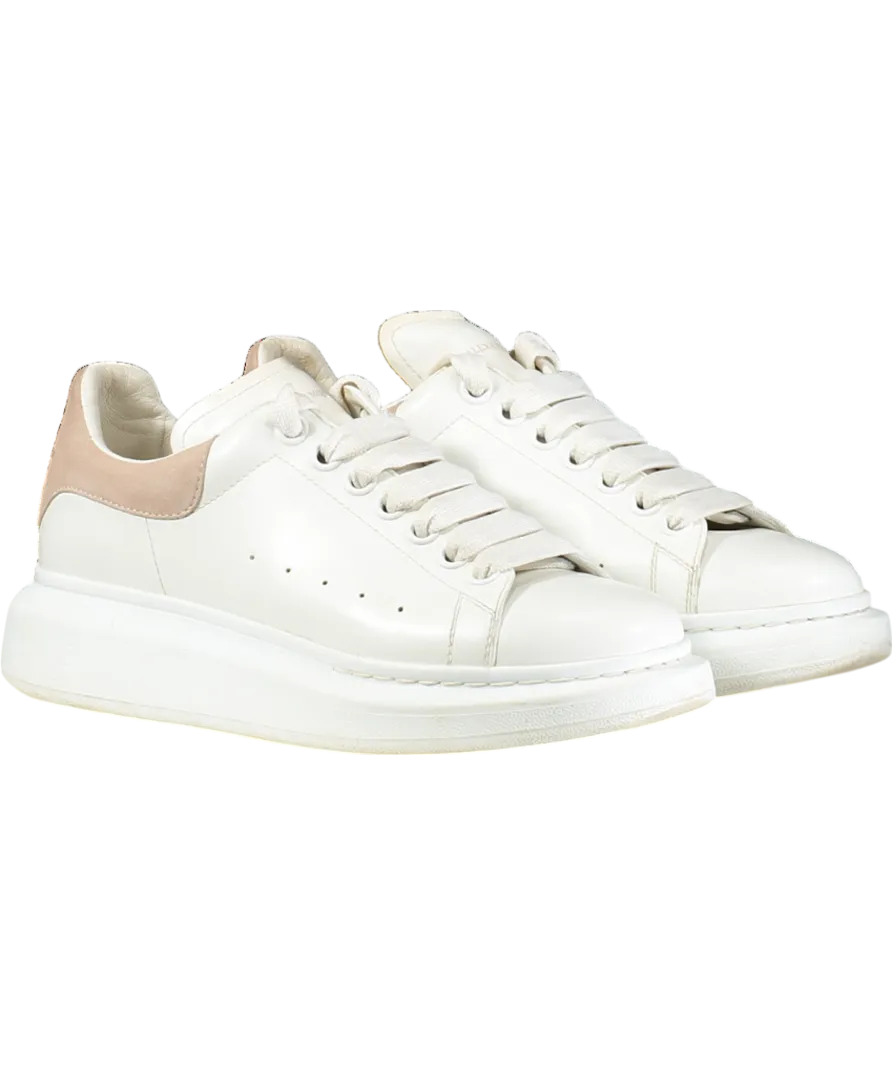 Alexander McQueen White Runway White/pink Suede Shoes UK 6.5 EU 39.5 👠