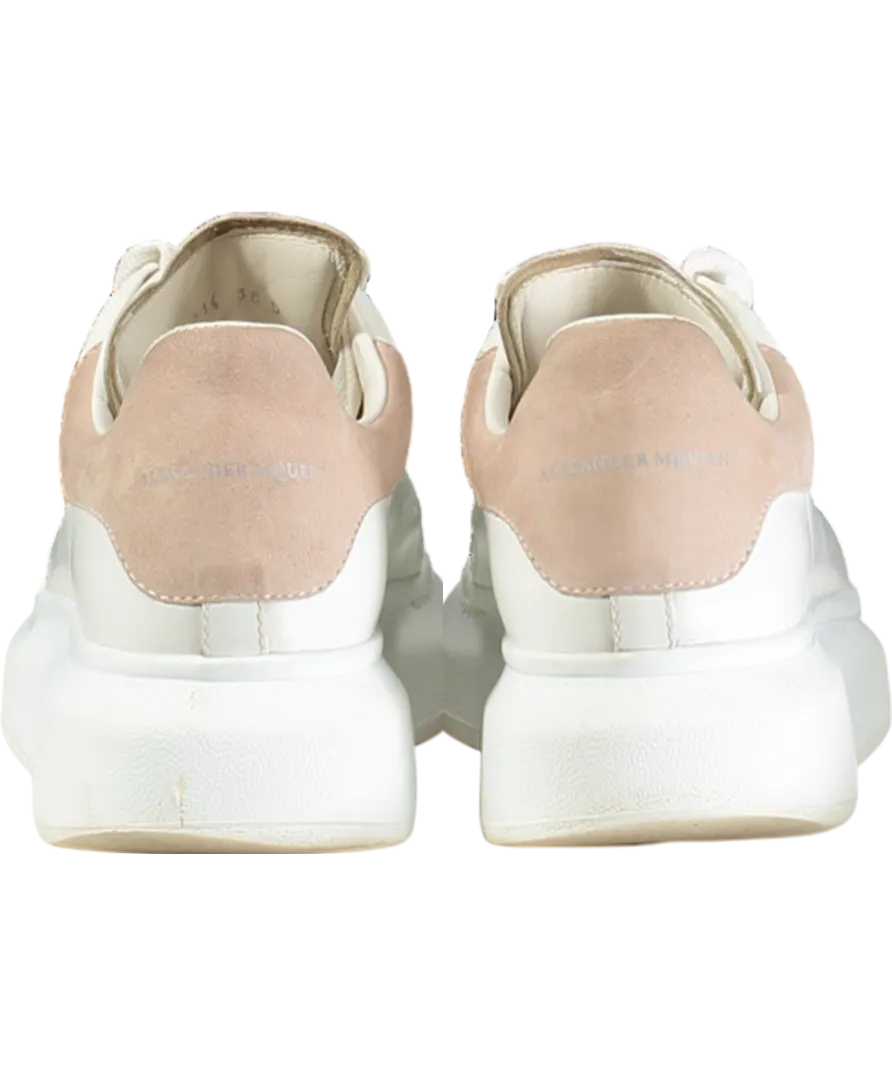 Alexander McQueen White Runway White/pink Suede Shoes UK 6.5 EU 39.5 👠