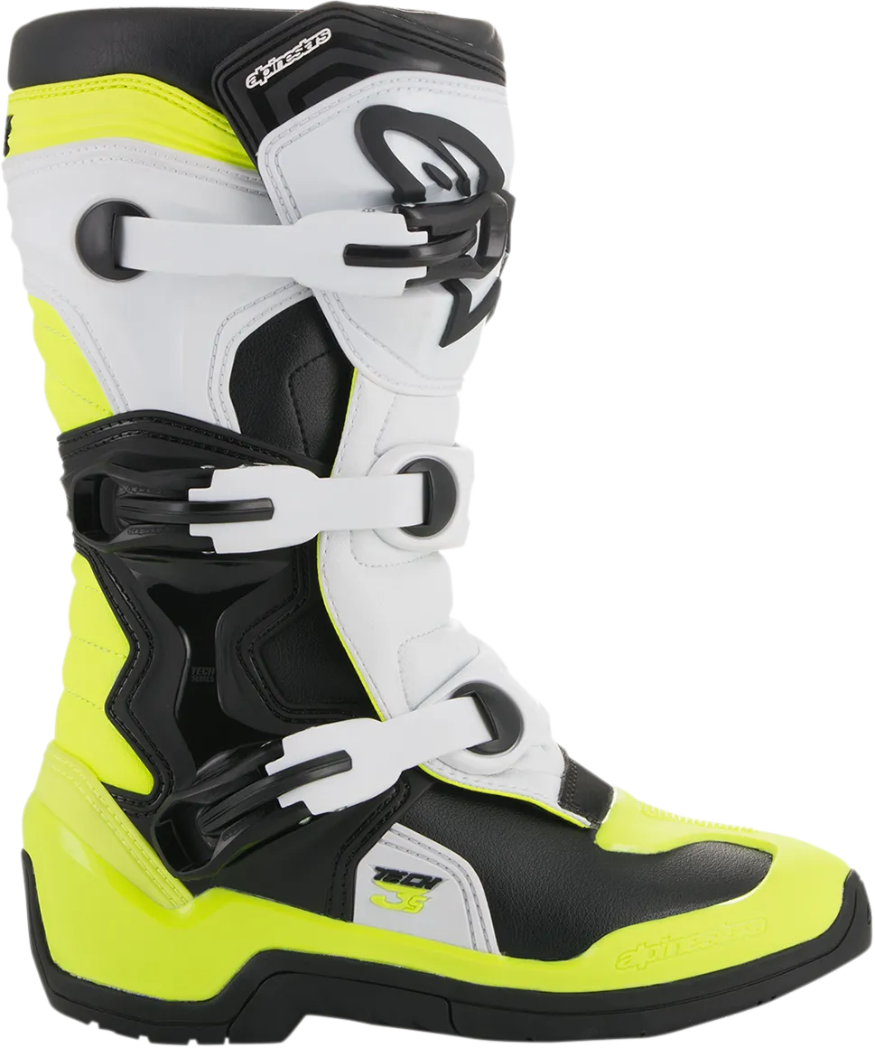 ALPINESTARS(MX) Tech 3S Boots - Black/White/Yellow