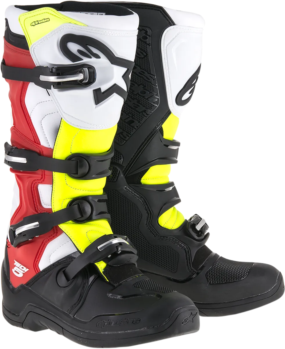 ALPINESTARS(MX) Tech 5 Boots - Black/Red/Yellow