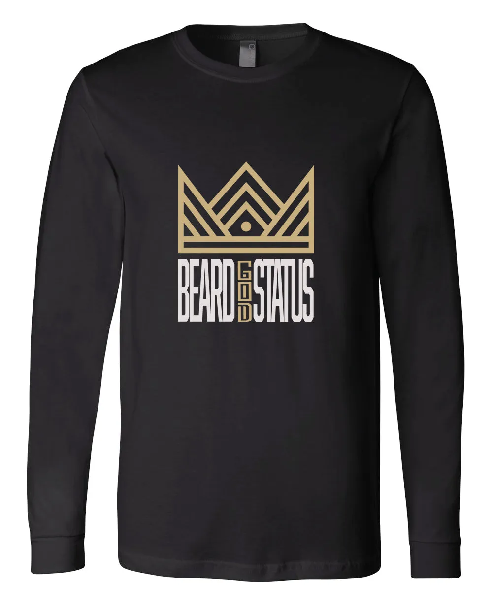 Angie Watts Beard God Status Black Men's Tee