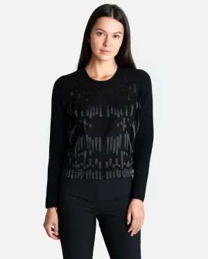 Anka Cashmere & Suede Top