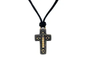 Artifact Cross Leather Necklace