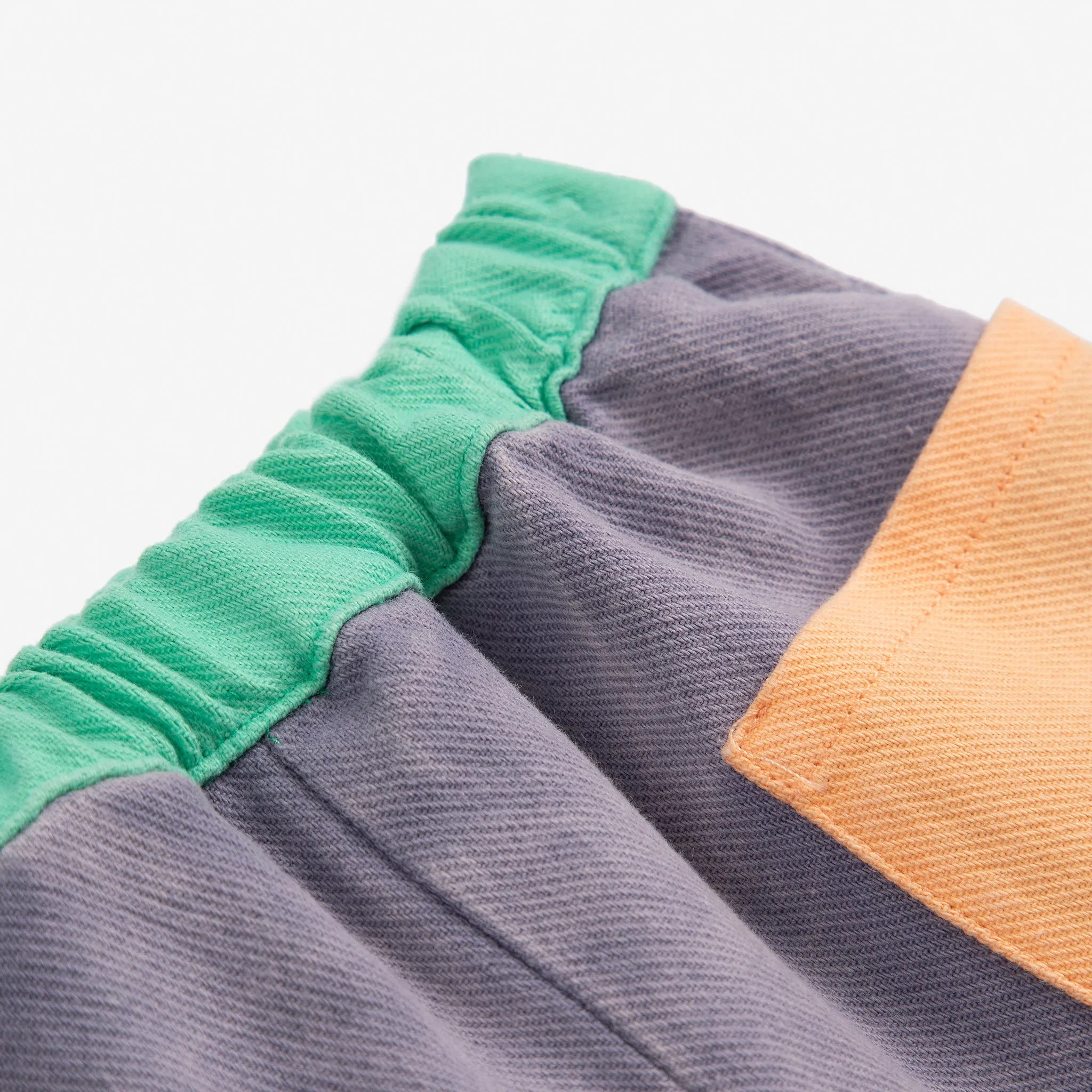 Baby Purple Color Block Woven Pants