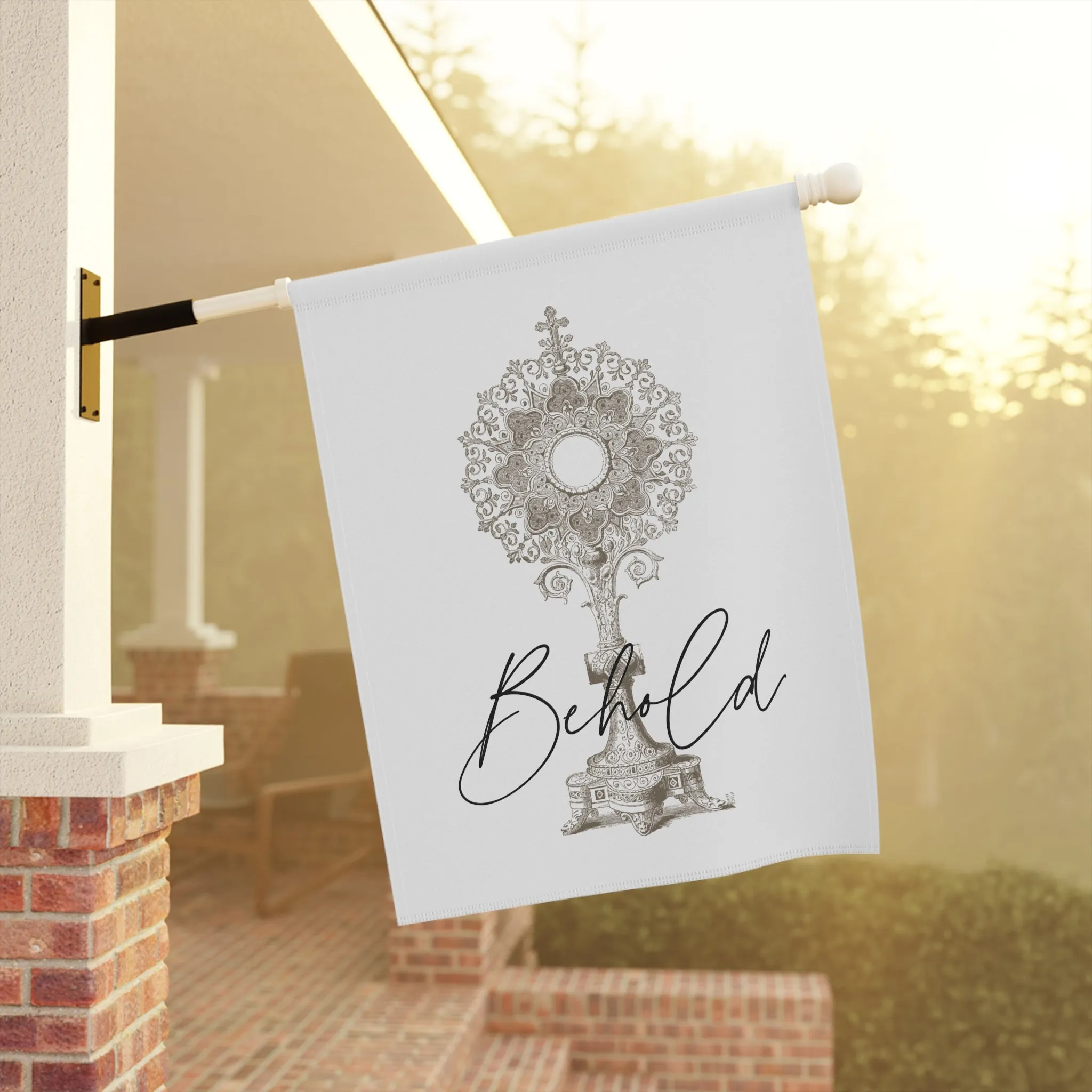 Behold: Traditional Catholic Garden Flag