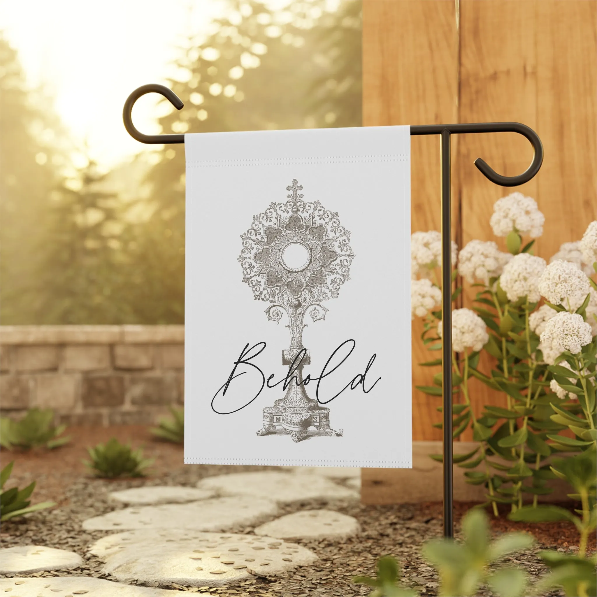 Behold: Traditional Catholic Garden Flag