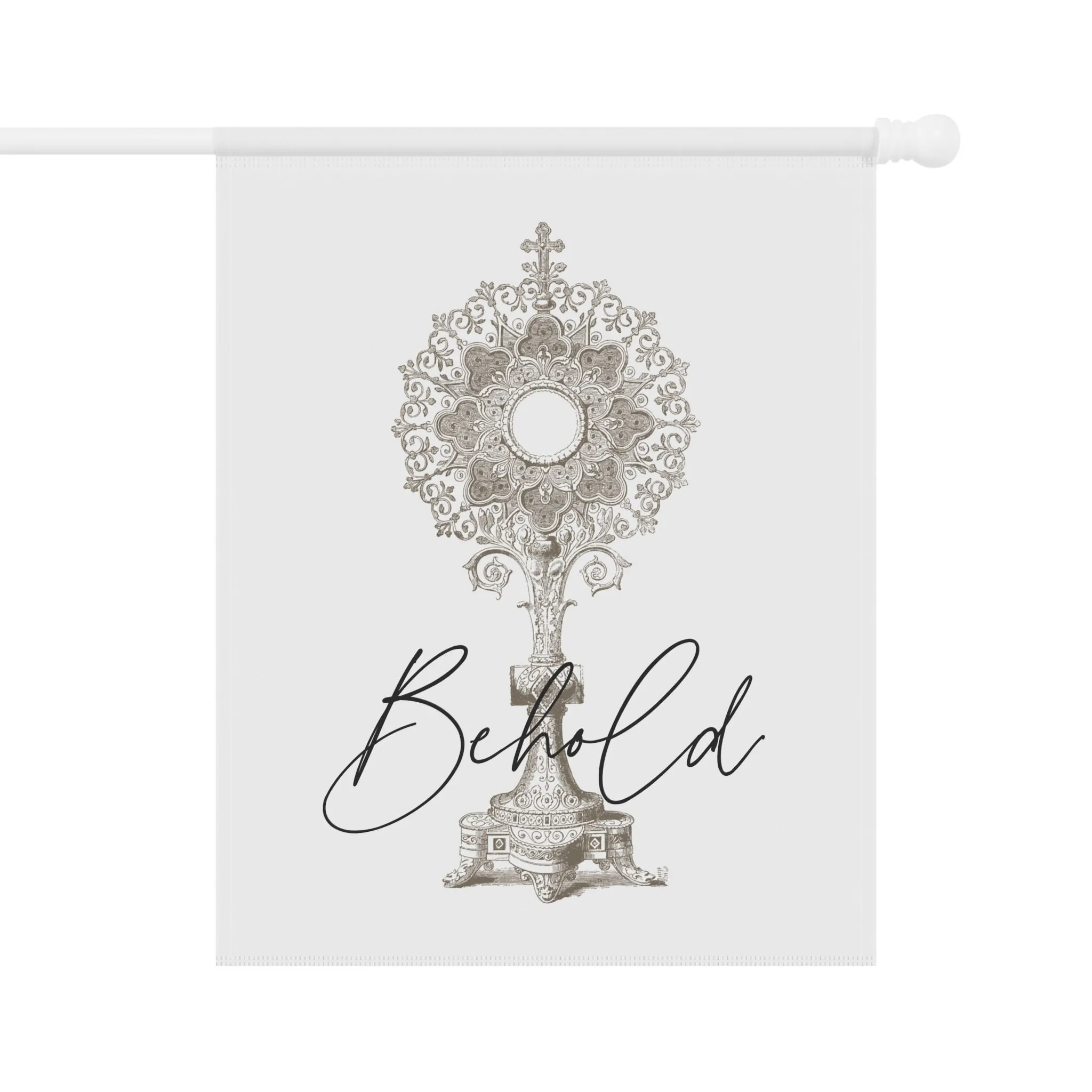 Behold: Traditional Catholic Garden Flag