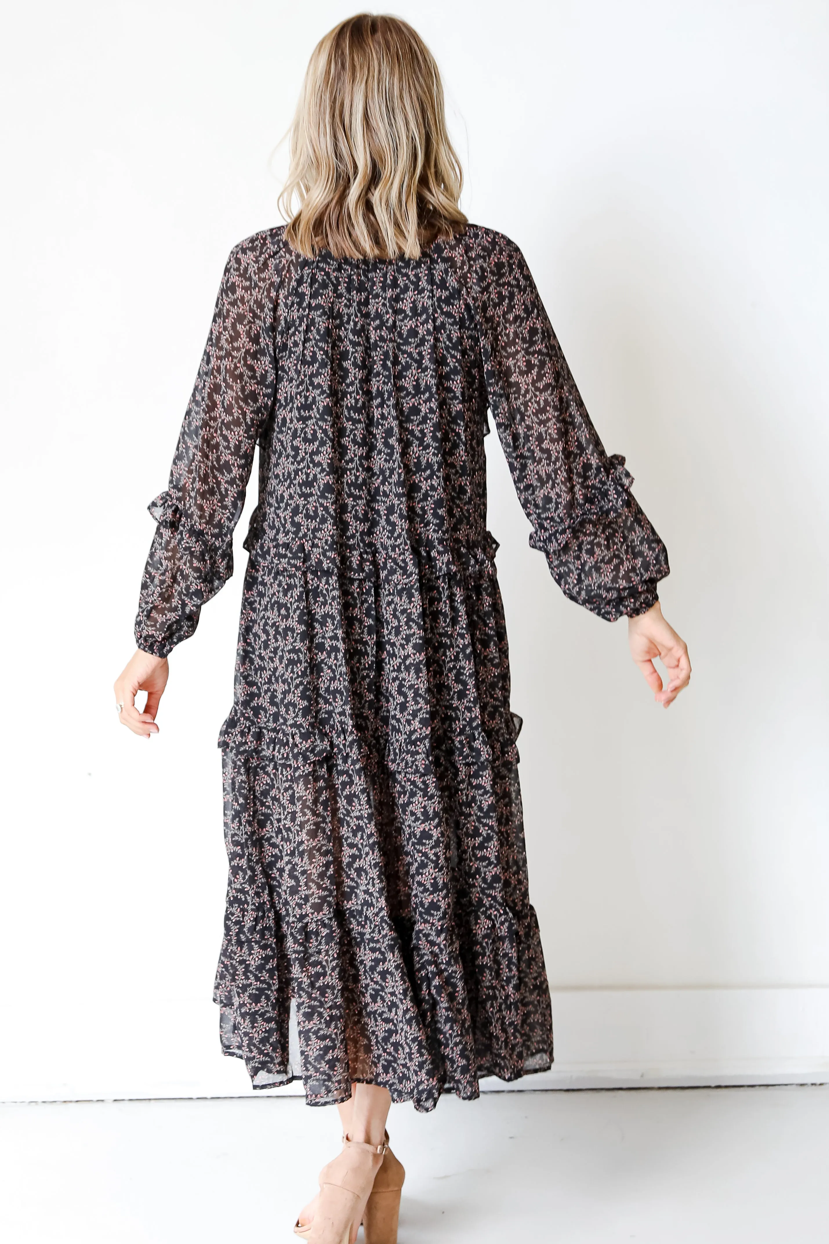 Blooming Passion Floral Maxi Dress