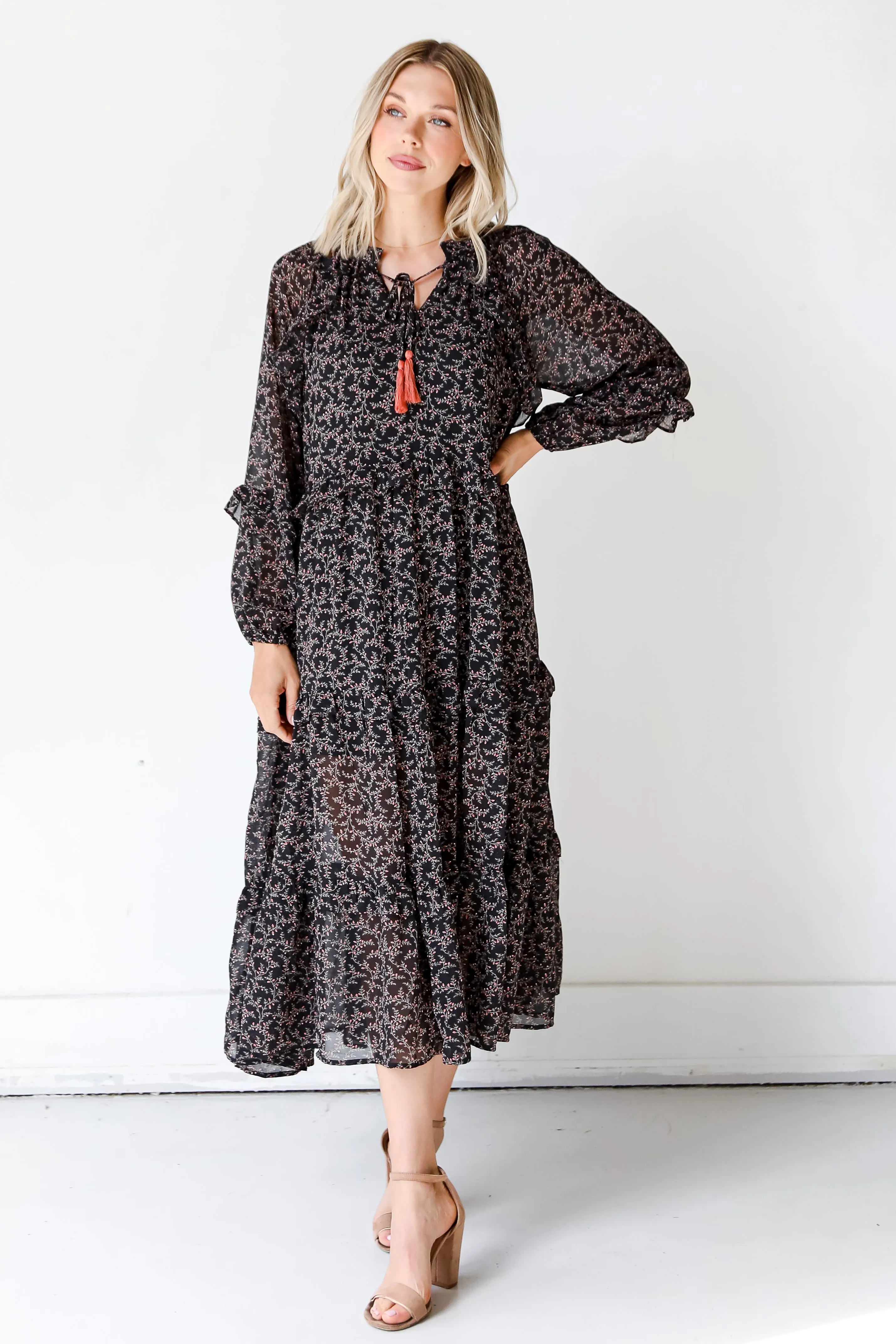 Blooming Passion Floral Maxi Dress