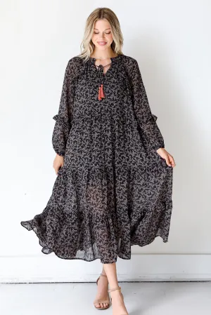 Blooming Passion Floral Maxi Dress
