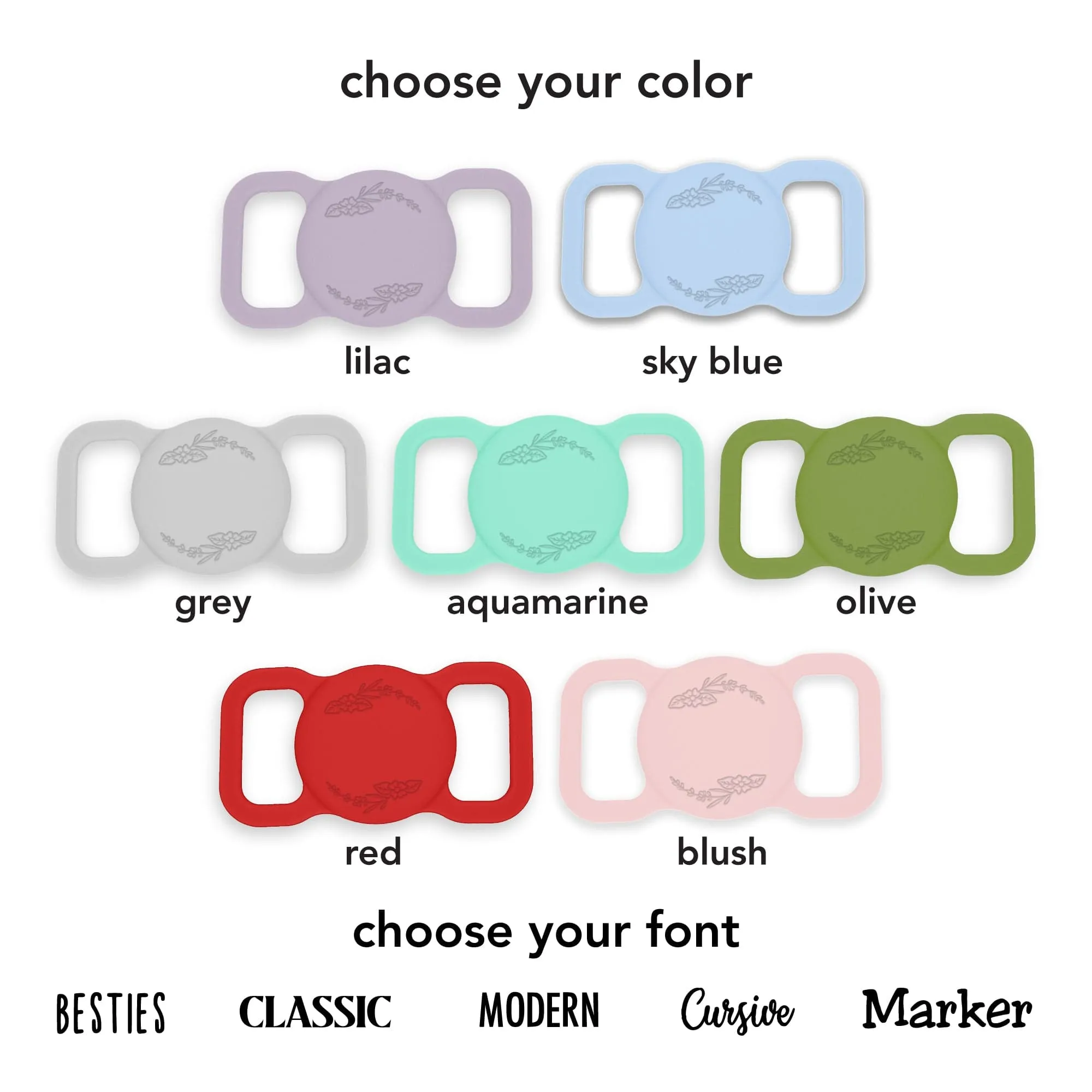 Blossom AirTag Holder