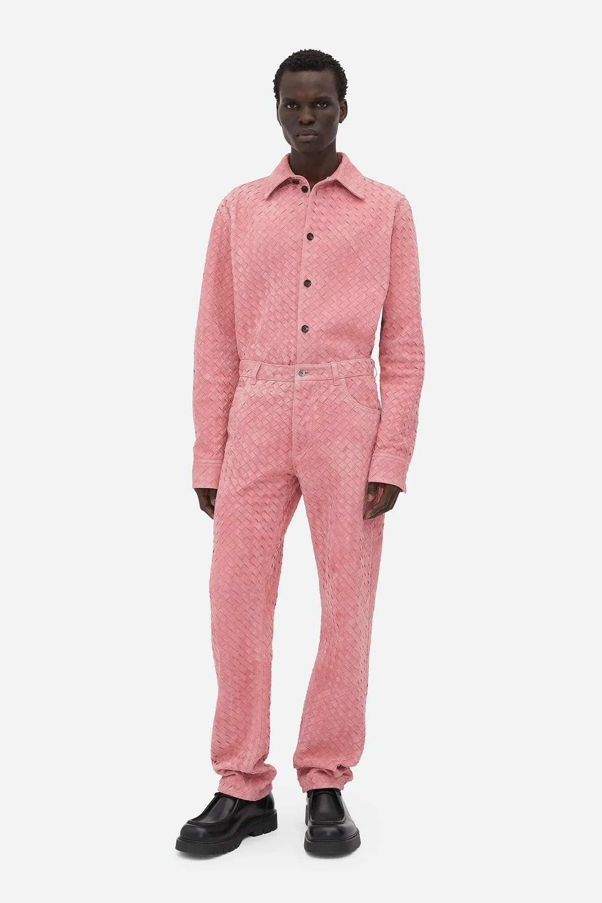 BOTTEGA VENETA | SUEDE INTRECCIATO LEATHER SHIRT
