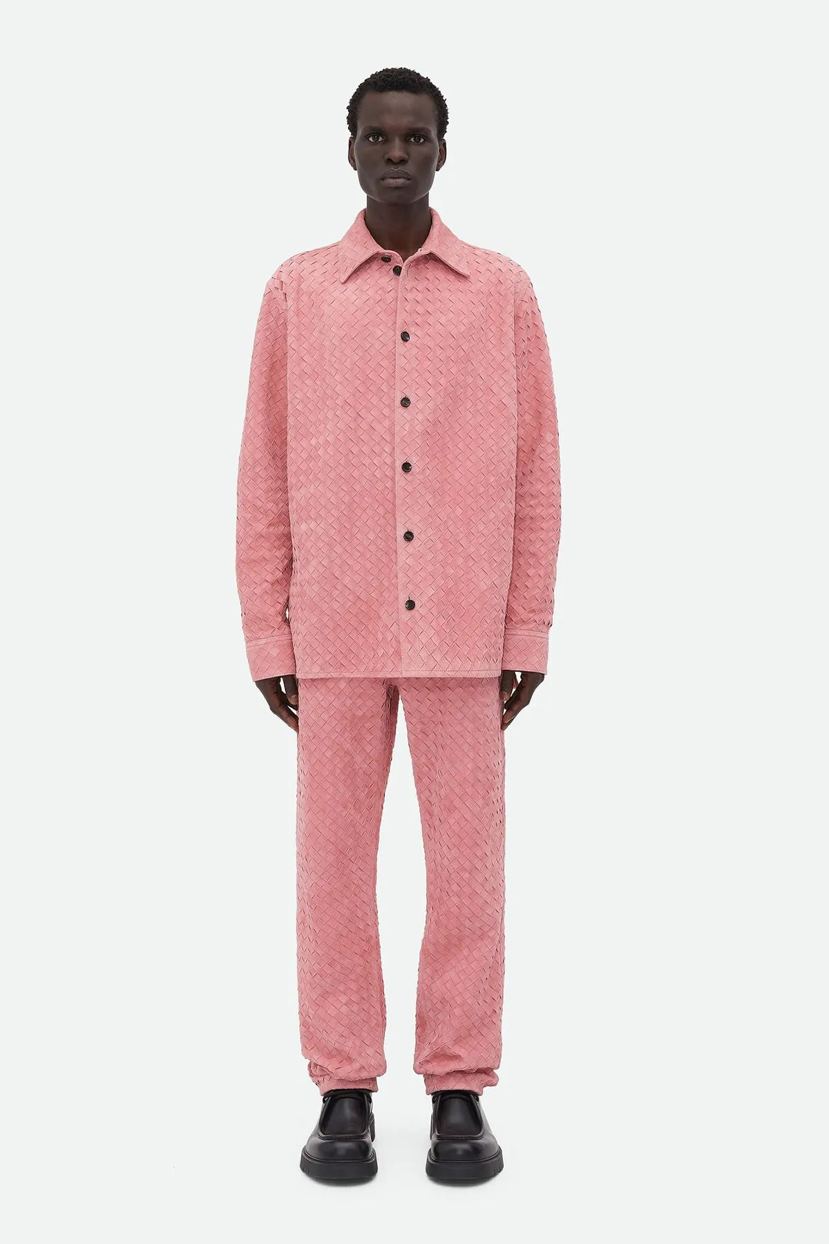 BOTTEGA VENETA | SUEDE INTRECCIATO LEATHER SHIRT