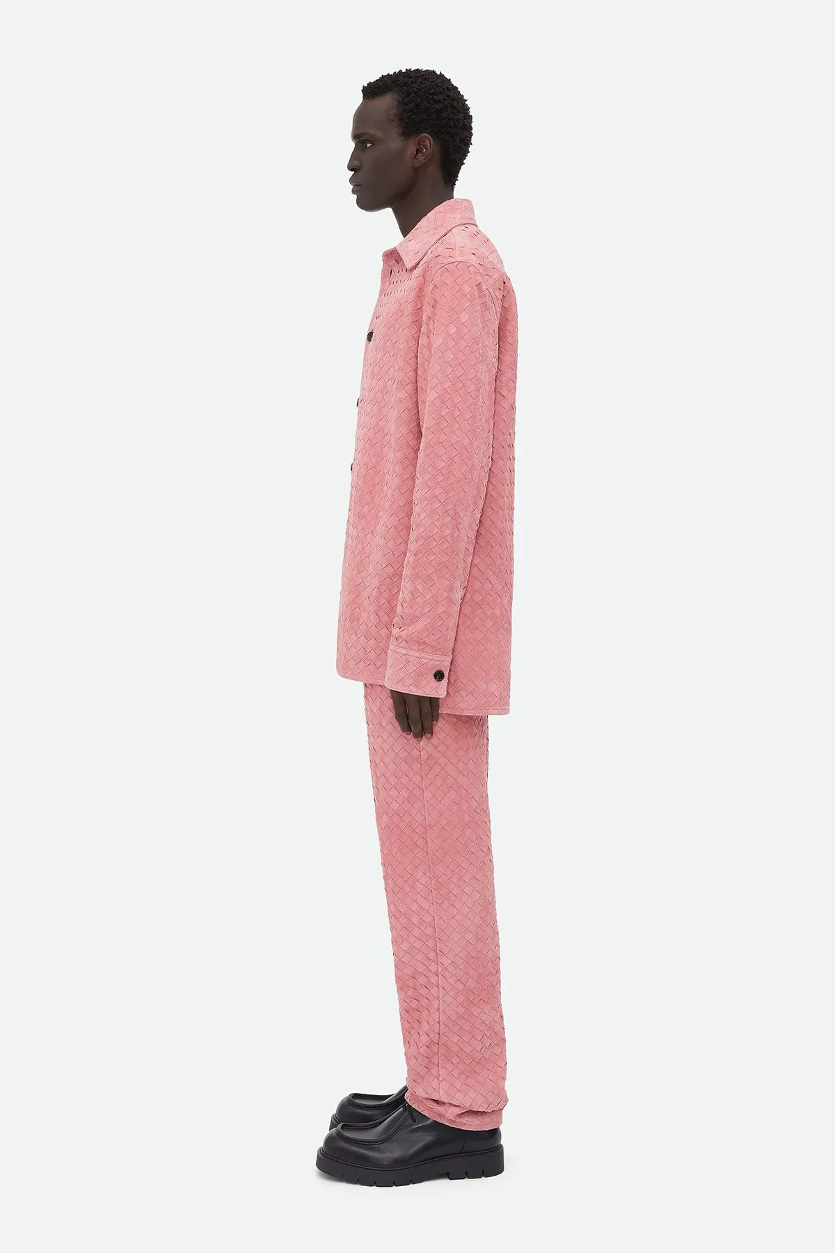 BOTTEGA VENETA | SUEDE INTRECCIATO LEATHER SHIRT
