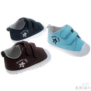 Boys Suede Shoes W/Super Star Emb 0-12 Month (B1301)