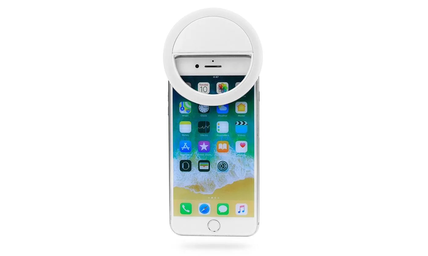 Bright LED Rechargeable Selfie Ring Fill Light For All Cell Phone Model