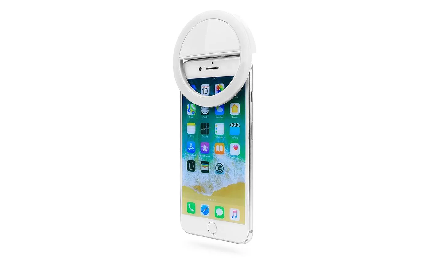 Bright LED Rechargeable Selfie Ring Fill Light For All Cell Phone Model