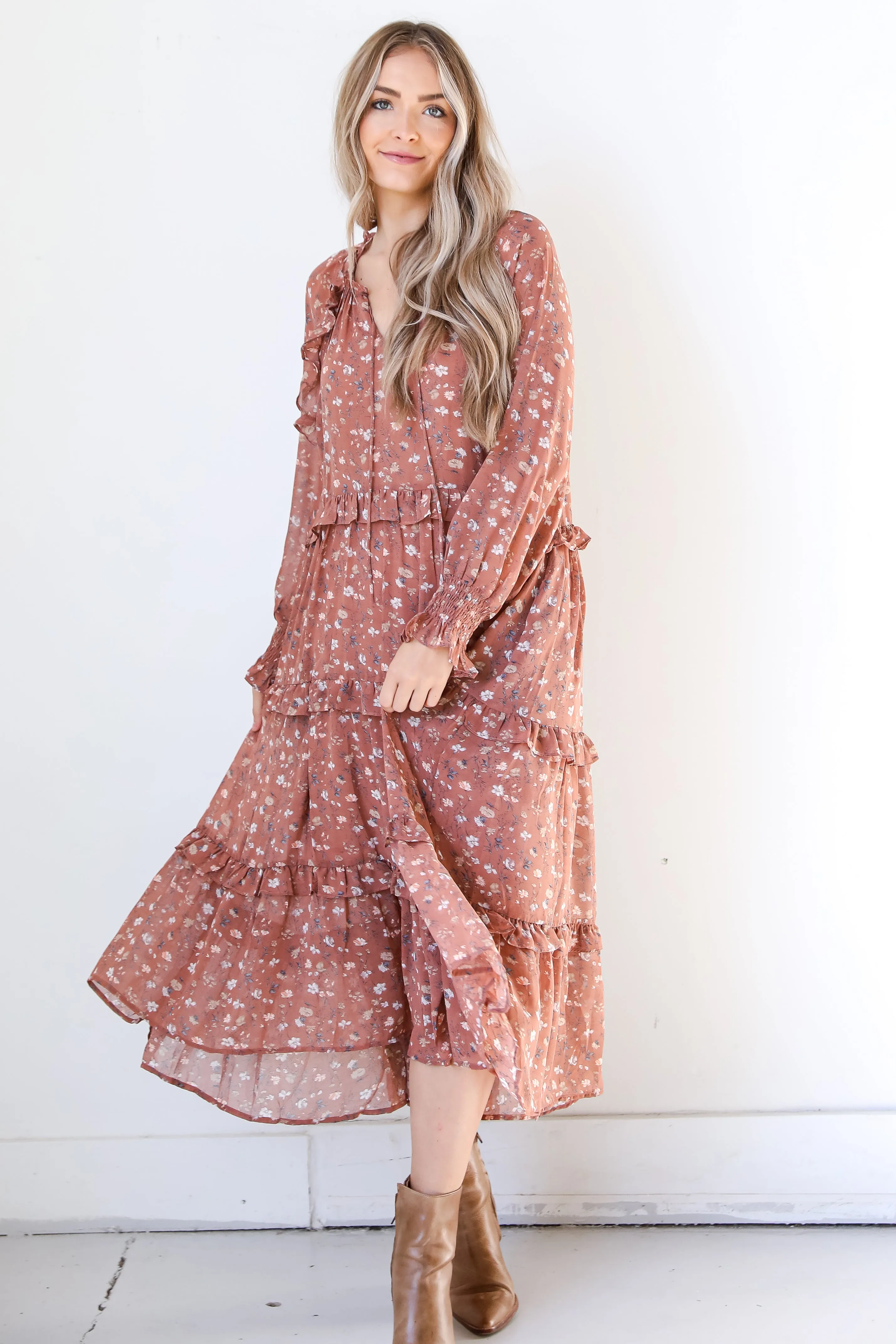 Buy You Flowers Floral Maxi Dress