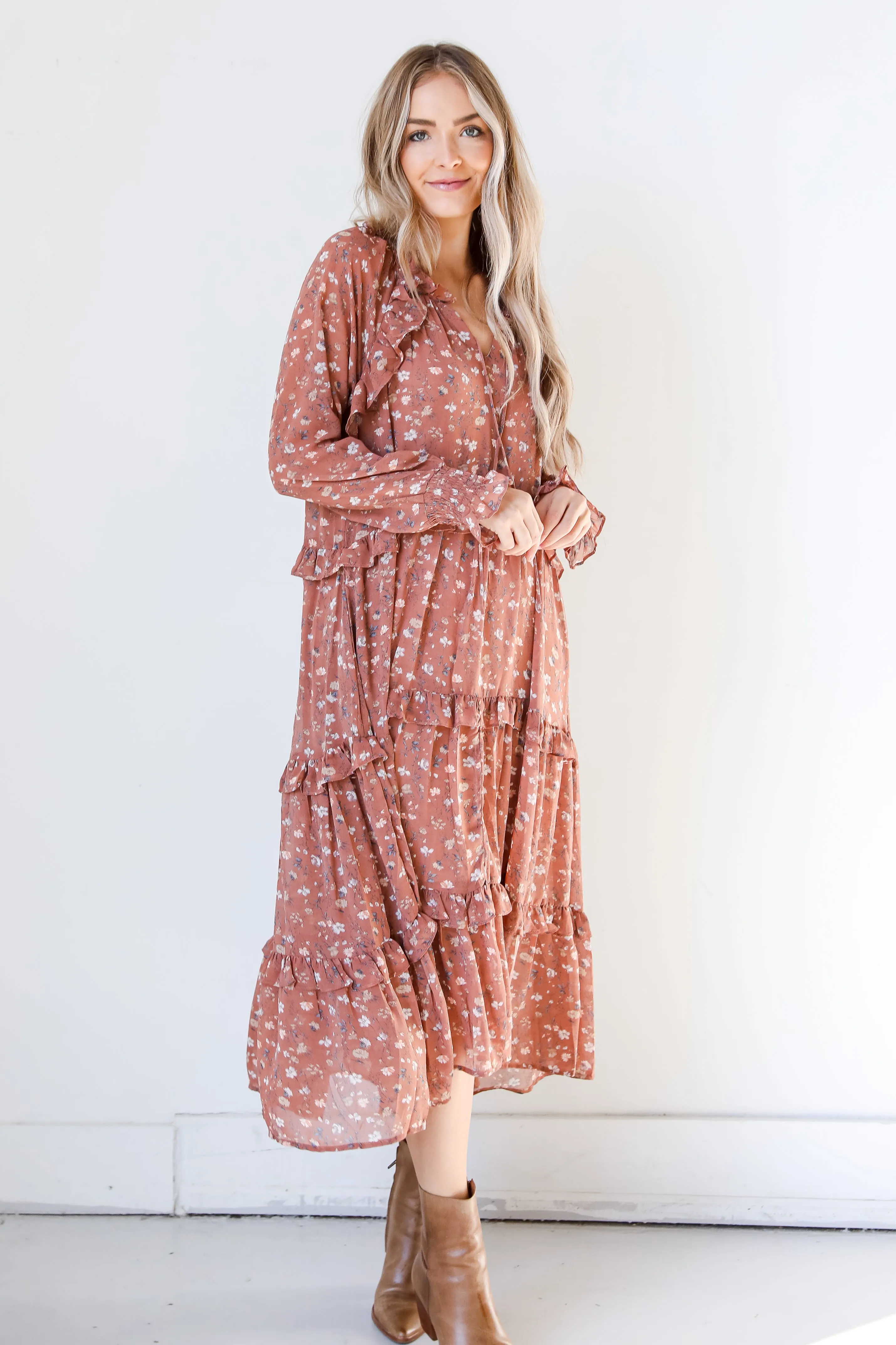 Buy You Flowers Floral Maxi Dress