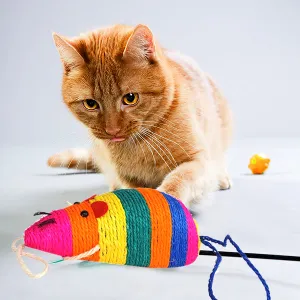 Cat's Rattle Mouse Scratcher