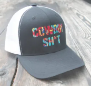 CL013 Cowboy Sh*t Cap- TWINKLE BUTTE (Black/White Mexico)