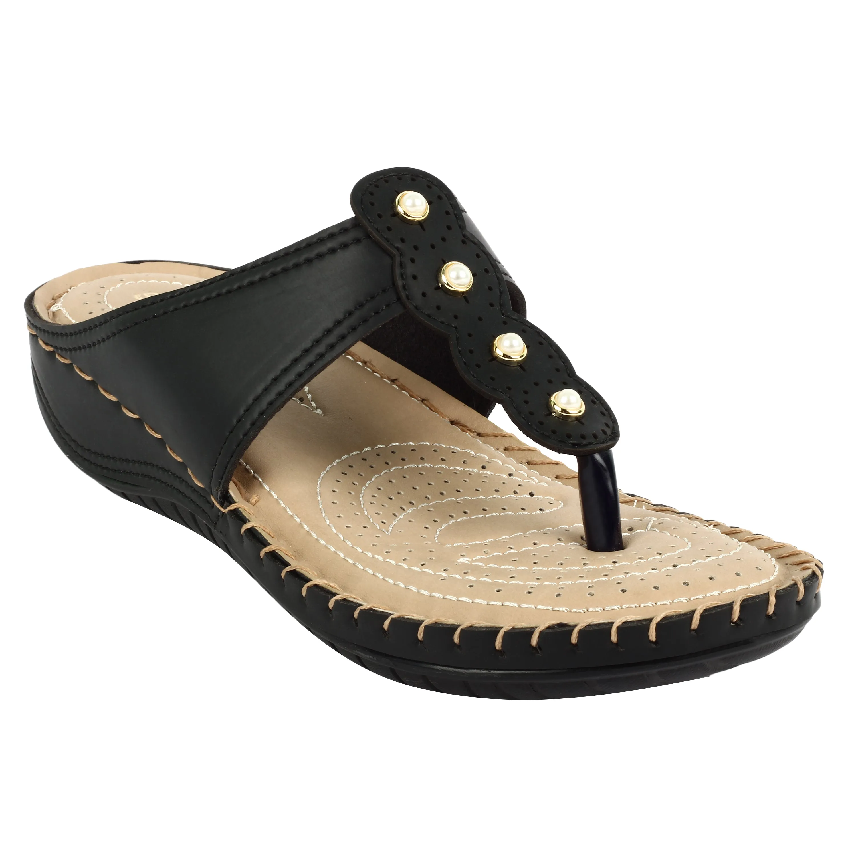 Classic & Graceful Pearly Design Doctor Slippers