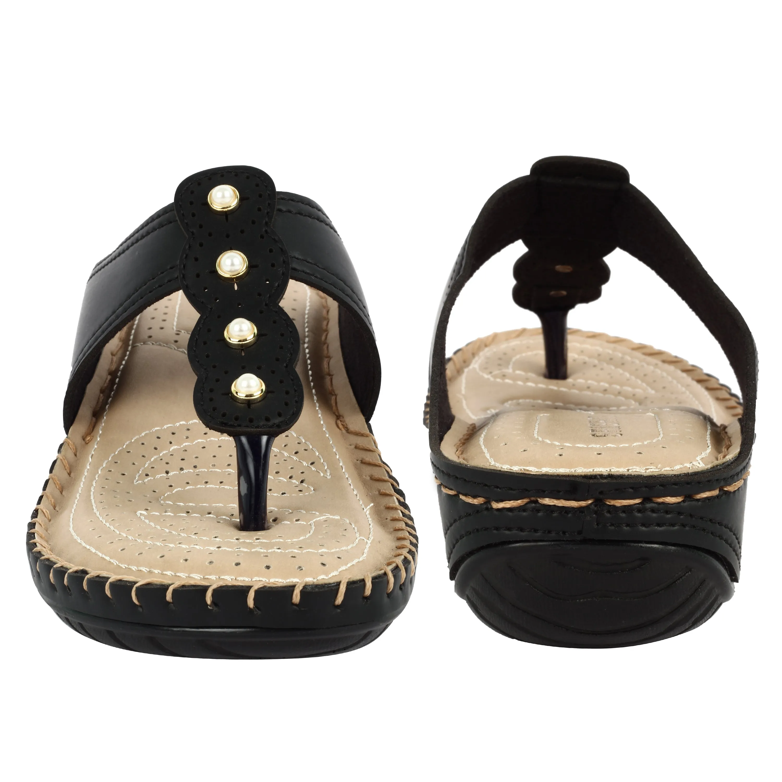 Classic & Graceful Pearly Design Doctor Slippers