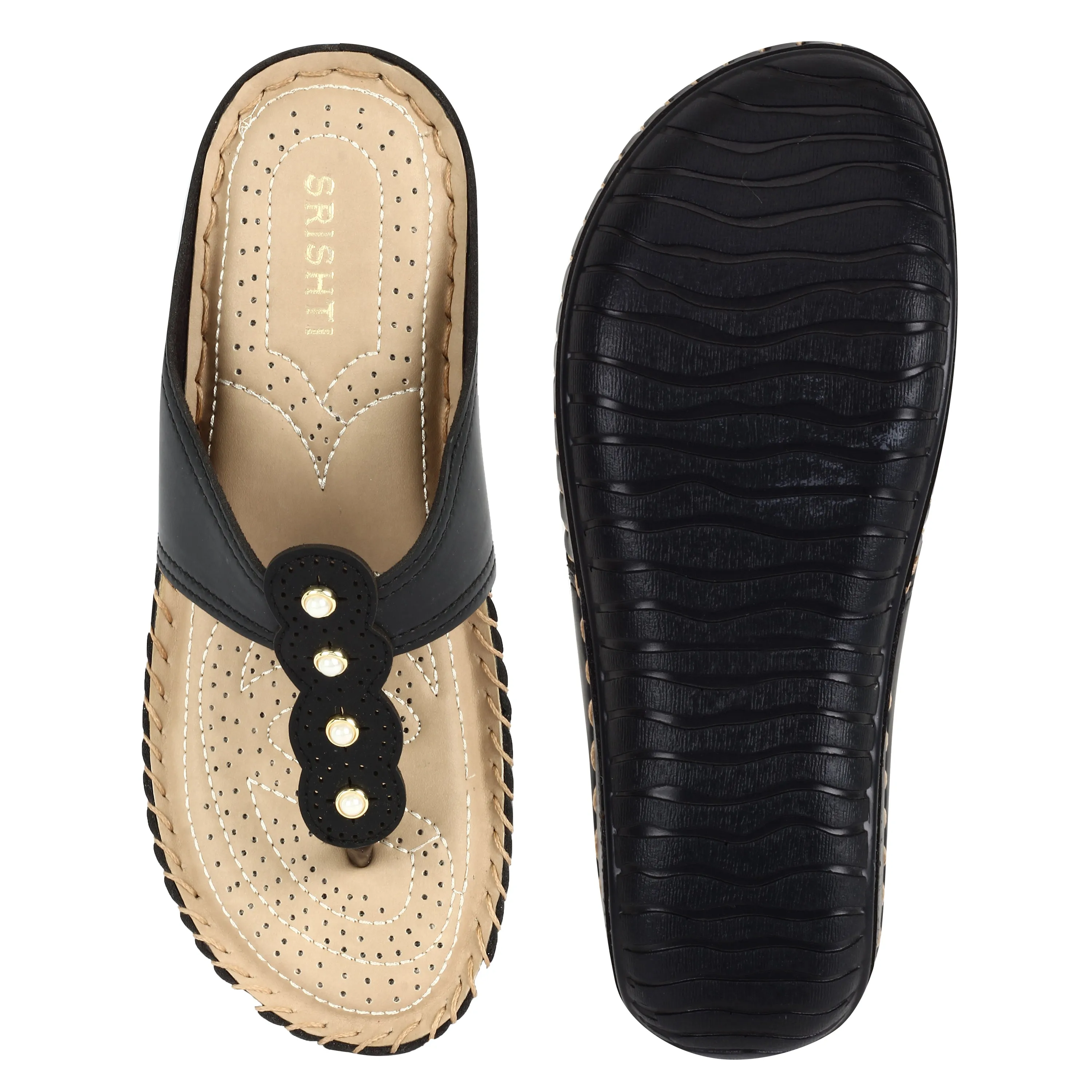 Classic & Graceful Pearly Design Doctor Slippers
