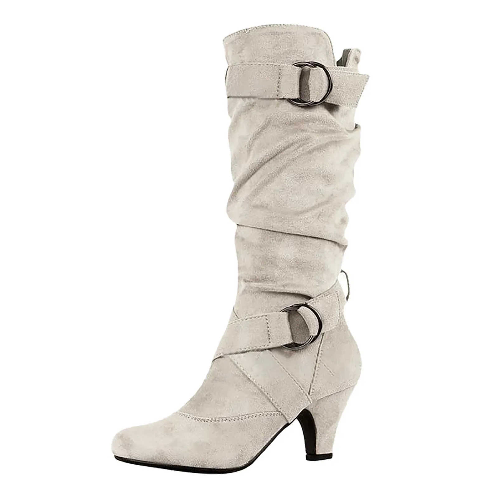 Classic Mid Heel Mid-Calf Boots