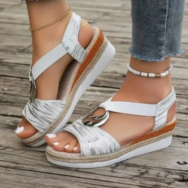 Clotilde® | Wedge Heel Sandals